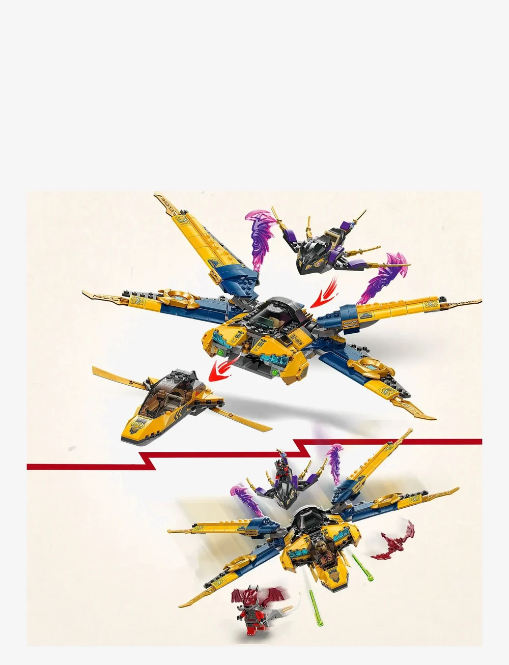 LEGO - Ras and Arin’s Super Storm Jet Toy 71833 - lego ninjago - multi - 2