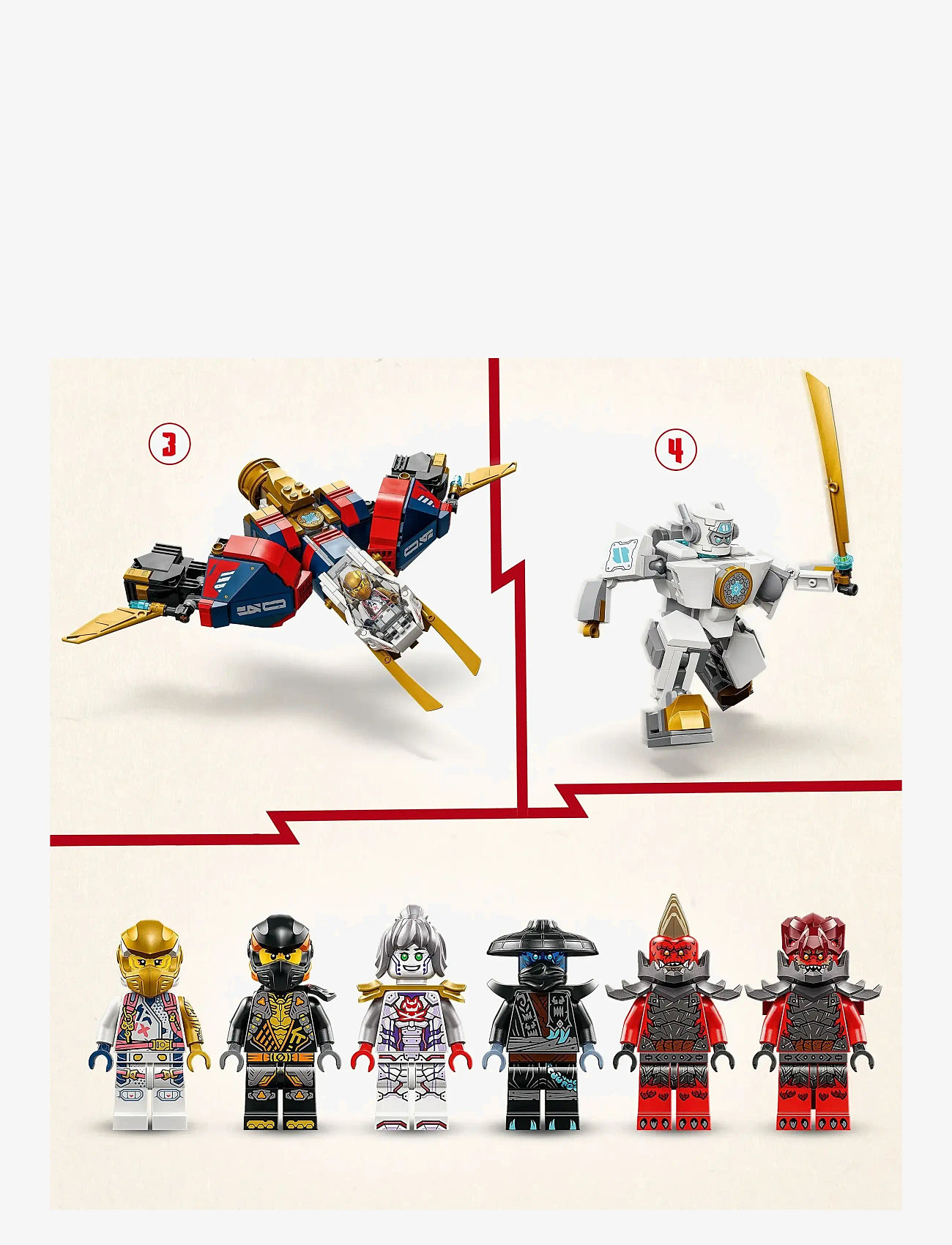 LEGO - Zane’s Ultra Combiner Mech Toy 4-in-1 Building Set 71834 - lego ninjago - multi - 4