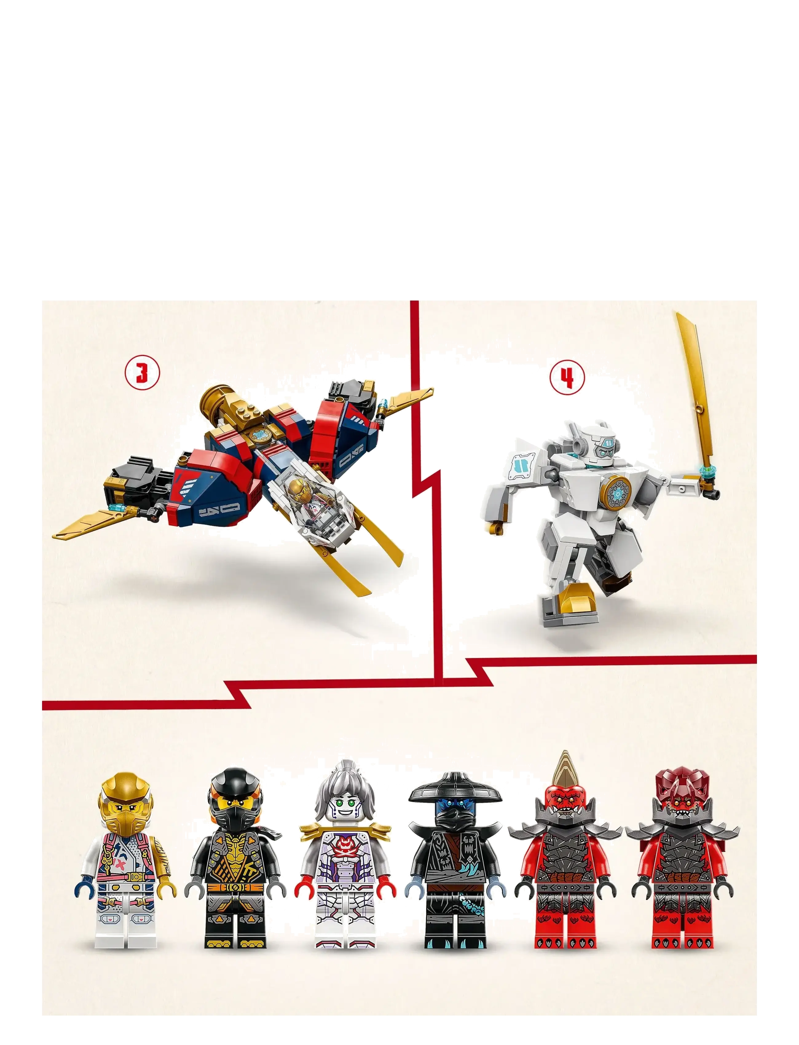 LEGO - Zane’s Ultra Combiner Mech Toy 4-in-1 Building Set 71834 - lego ninjago - multi - 4