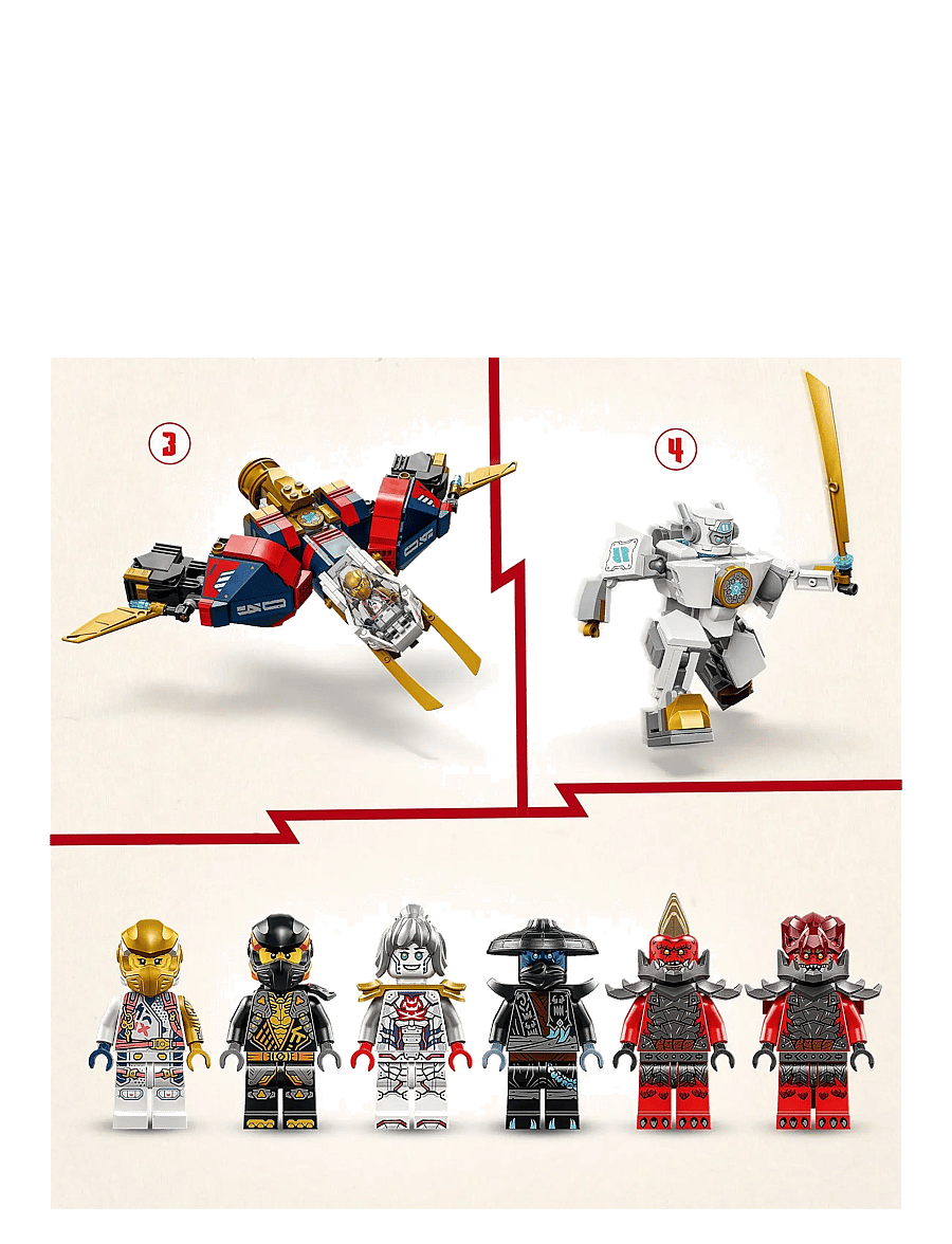 LEGO - Zane’s Ultra Combiner Mech Toy 4-in-1 Building Set 71834 - lego ninjago - multi - 4