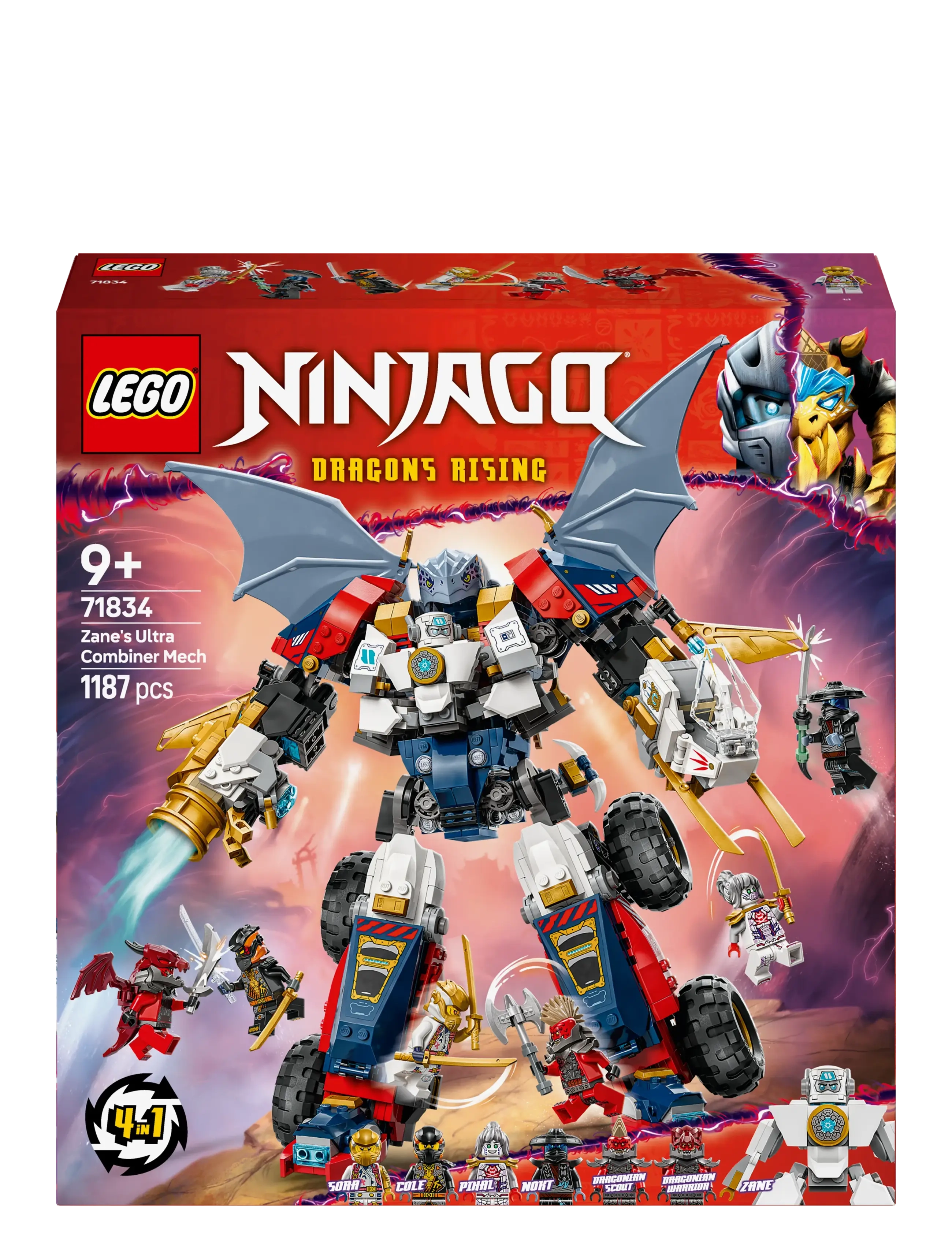 LEGO - Zane’s Ultra Combiner Mech Toy 4-in-1 Building Set 71834 - lego ninjago - multi - 5