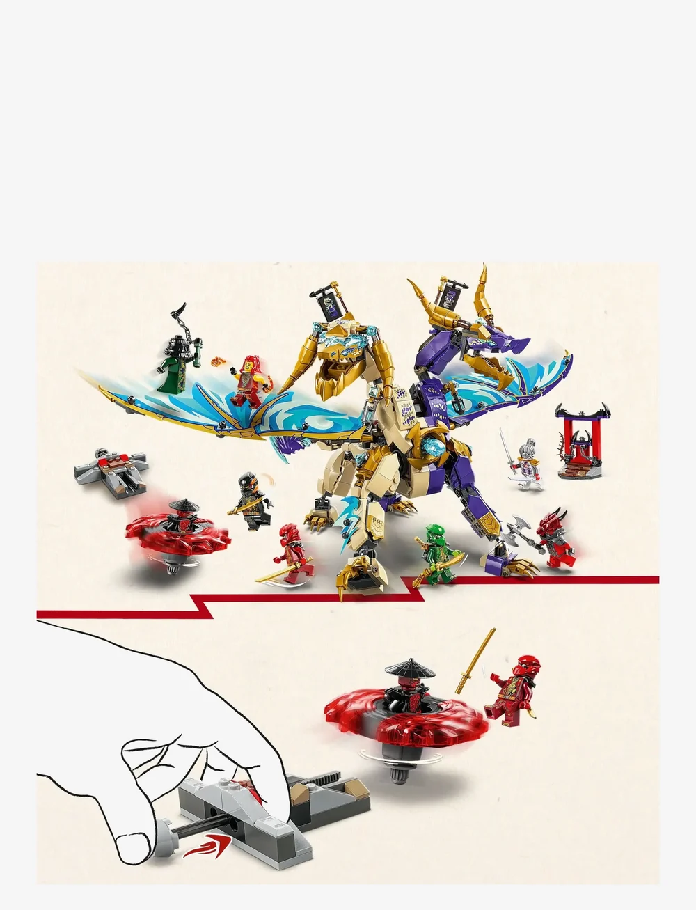 LEGO - Arc Dragon of Focus Ninja Toy Set 71836 - lego ninjago - multi - 2