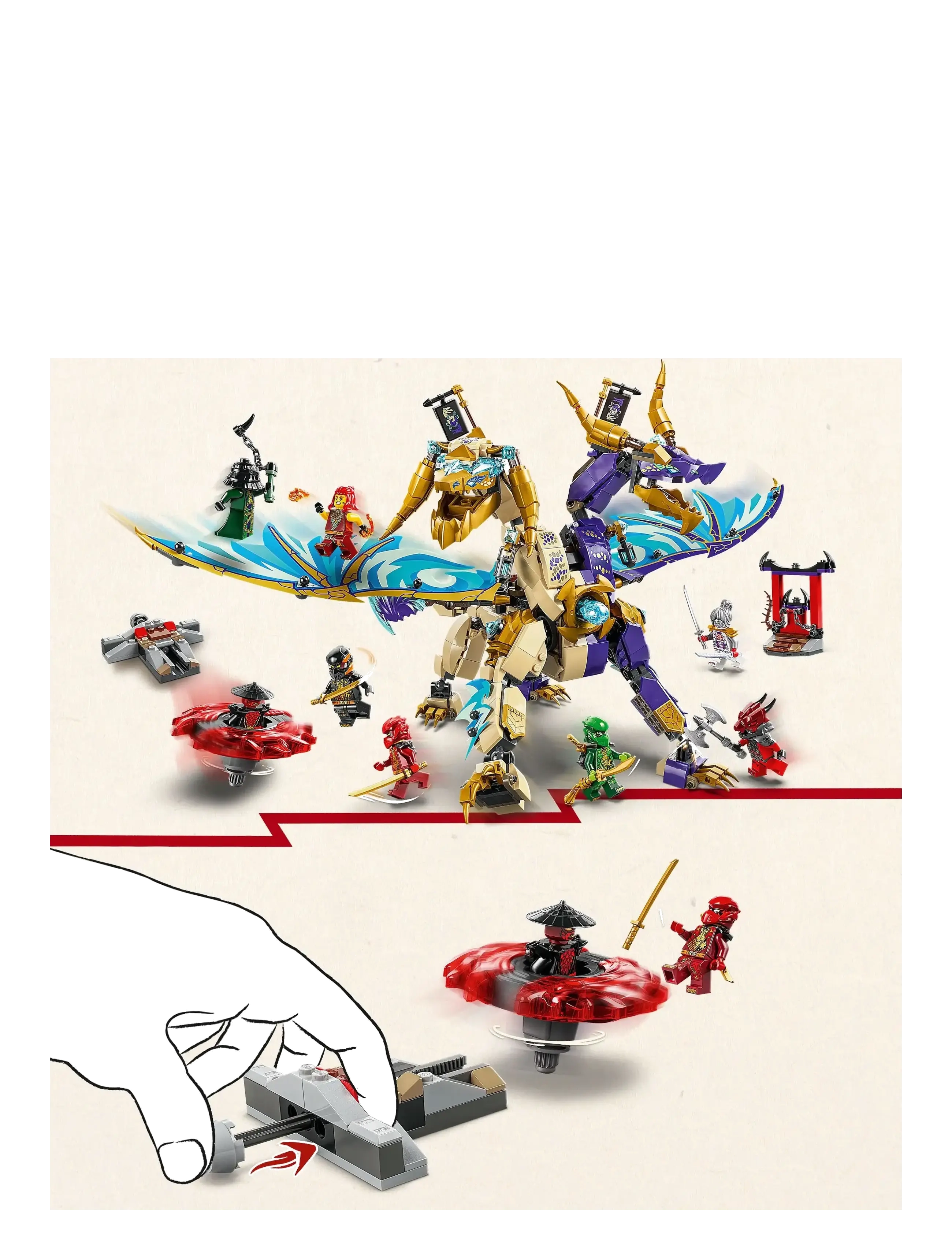 LEGO - Arc Dragon of Focus Ninja Toy Set 71836 - lego ninjago - multi - 2