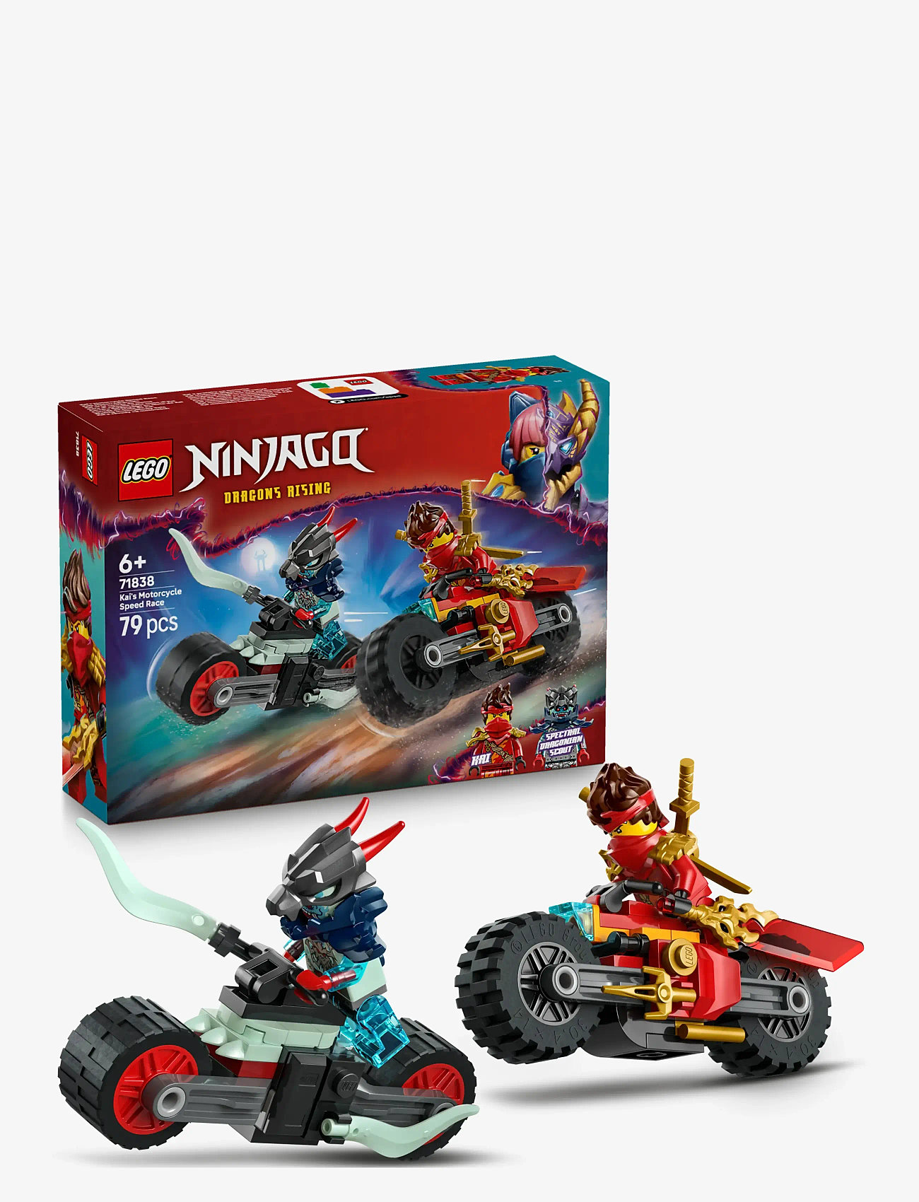 LEGO - Kai’s Motorcycle Speed Race Playset with 2 Ninja Bike Toys 71838 - lego speed champions - multi - 0