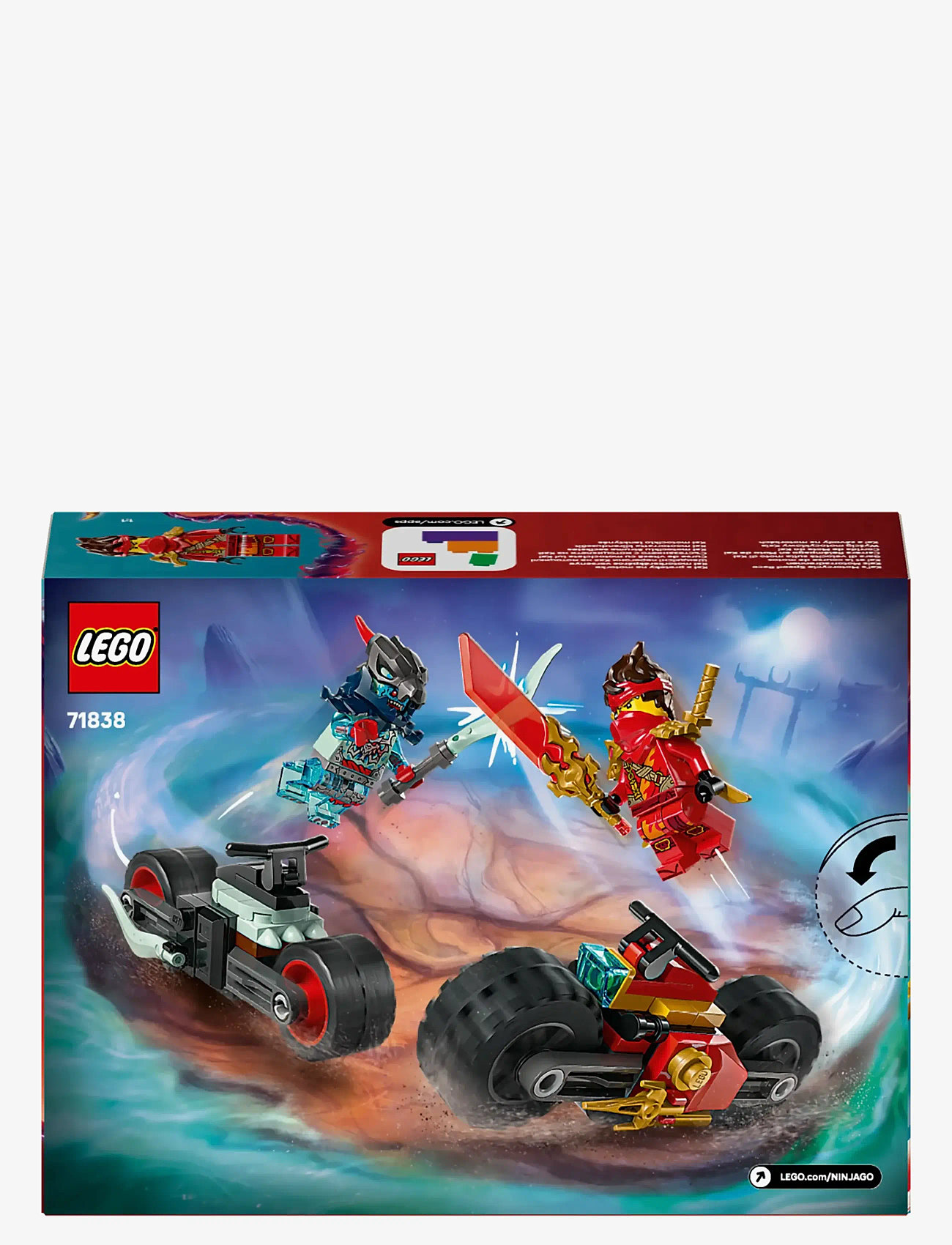 LEGO Kai's Motorcycle Speed Race Playset With 2 Ninja Bike Toys
