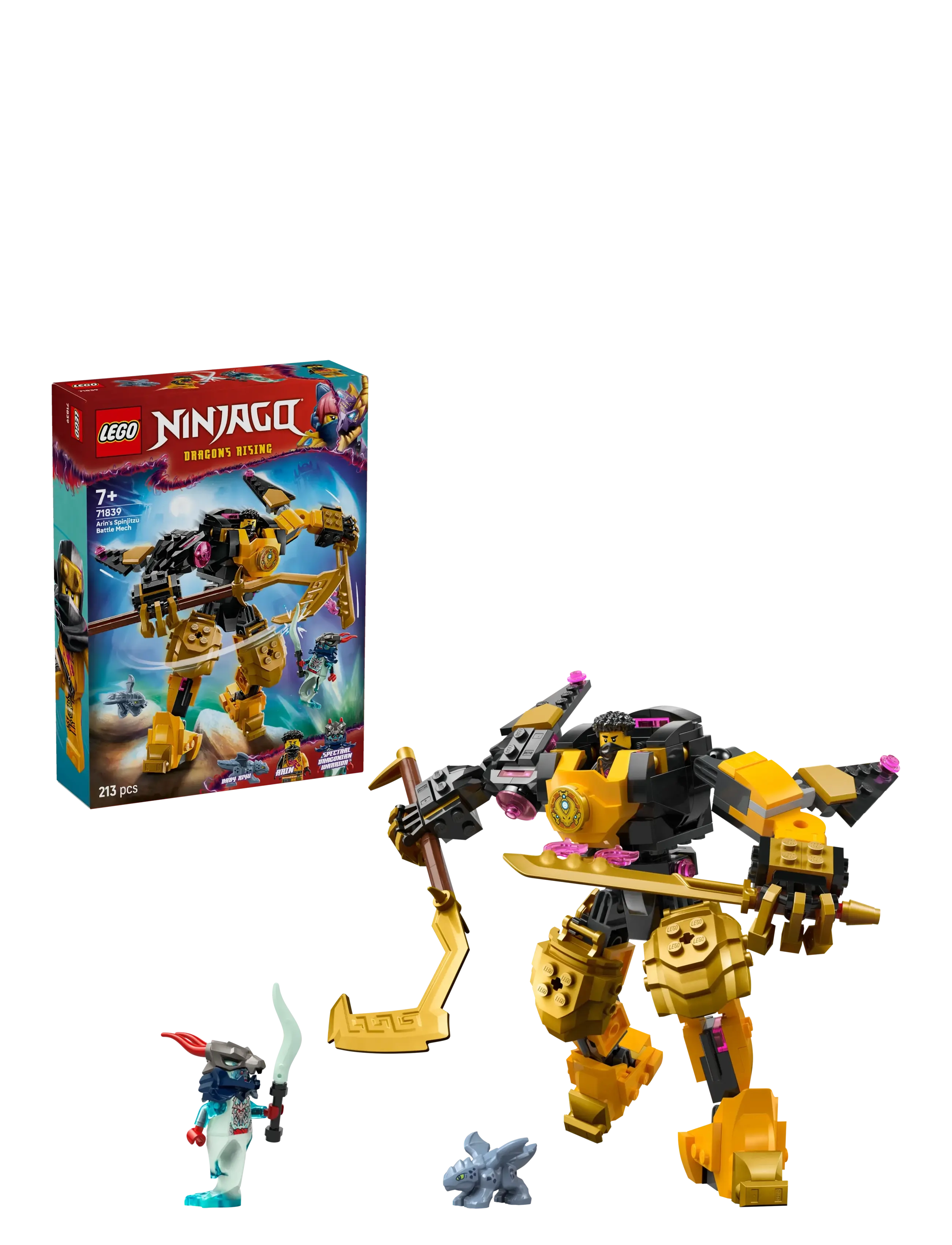 LEGO Arins Spinjitzu-Kamprobot 71839, One Size, Multi/patterned, Lego Legetøj > Lego ninjago, Børn