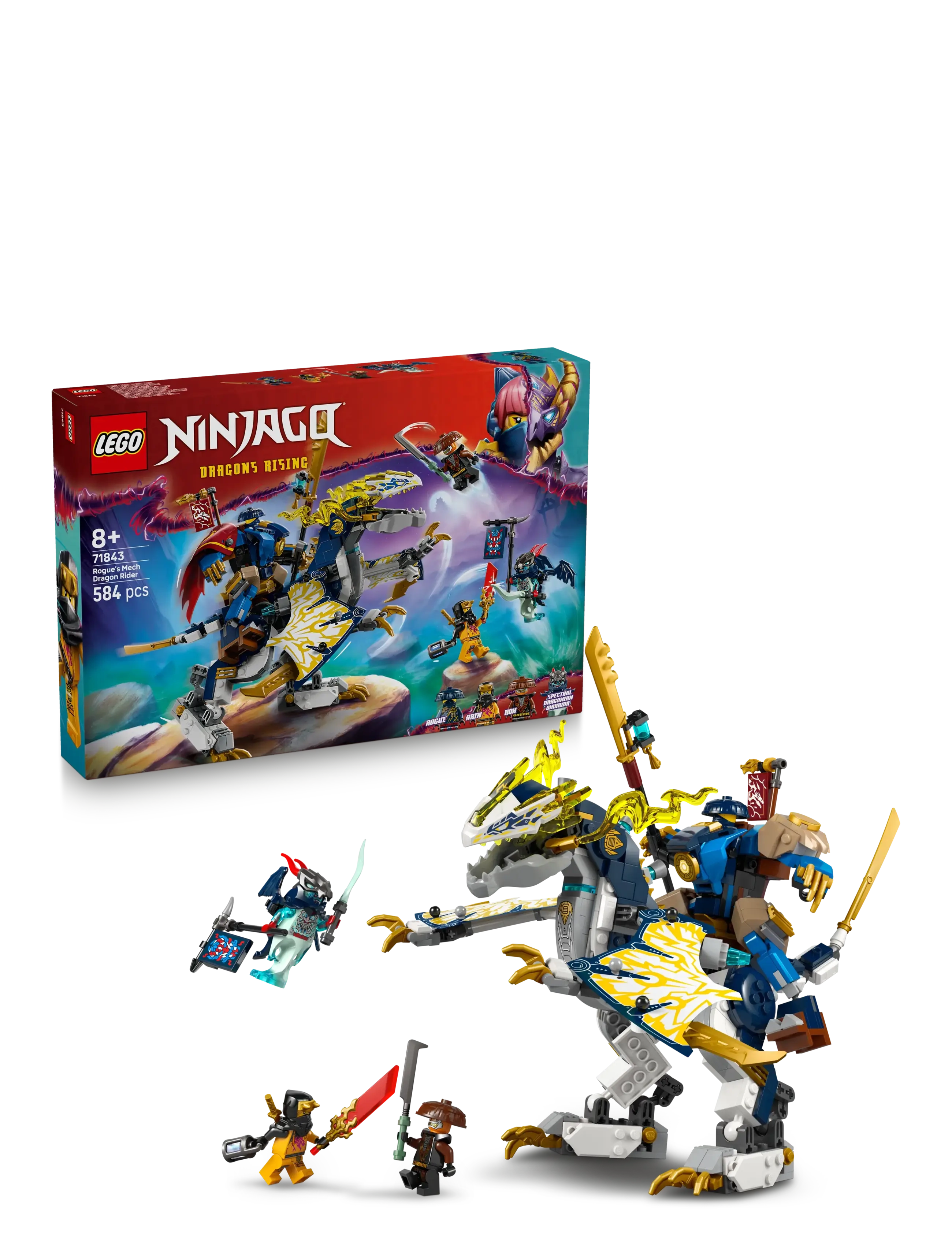 LEGO Rogues Drageflyver-Mech 71843, Børn, Lego ninjago, Multi/mønstret, Str: ONE SIZE