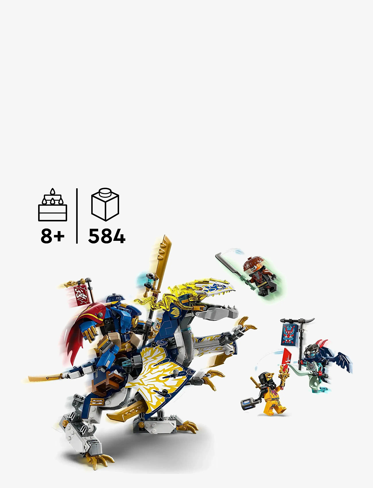 LEGO - Rogue’s Mech Dragon Rider Ninja Toy 71843 - lego ninjago - multi - 1