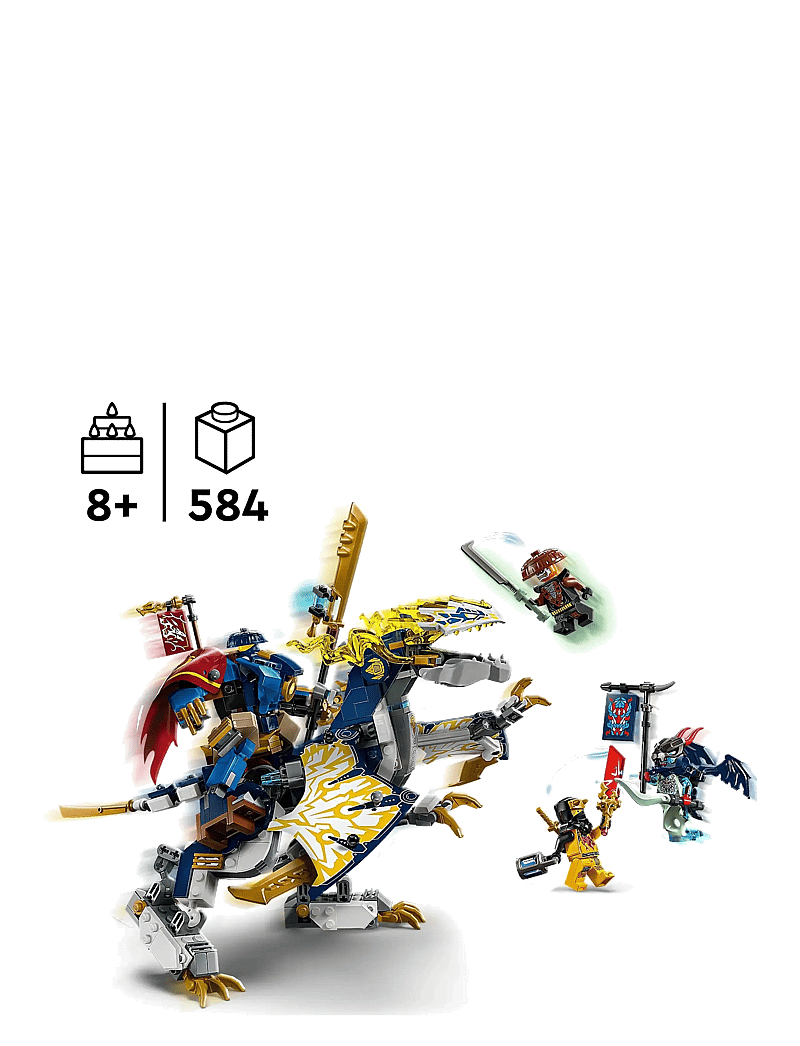 LEGO - Rogue’s Mech Dragon Rider Ninja Toy 71843 - lego ninjago - multi - 1