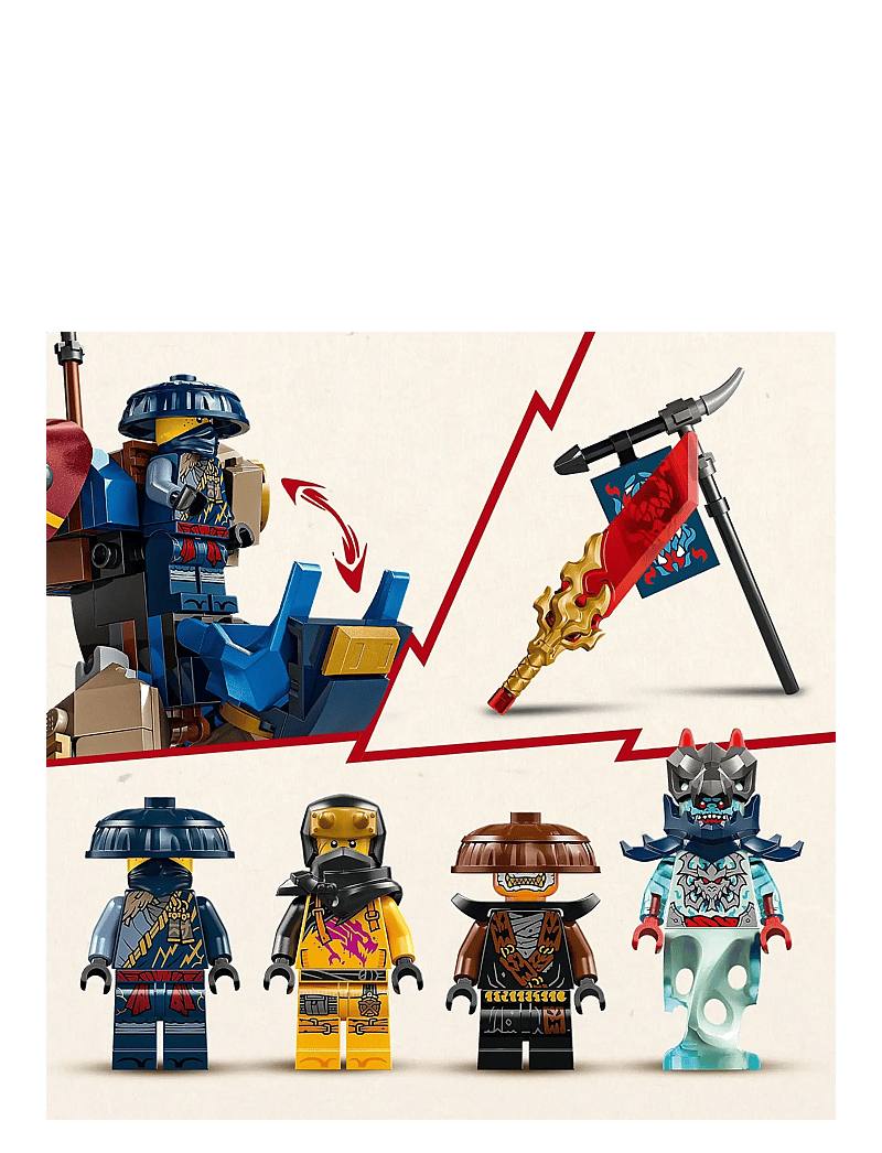 LEGO - Rogue’s Mech Dragon Rider Ninja Toy 71843 - lego ninjago - multi - 4