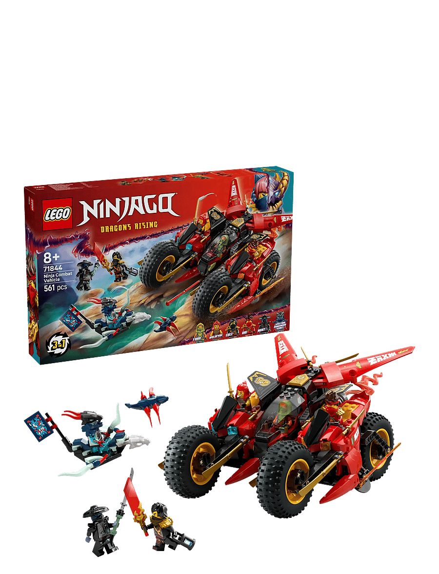 LEGO - Ninja Combat Vehicle 3-in-1 Toy Building Set 71844 - prezenty urodzinowe - multi - 0