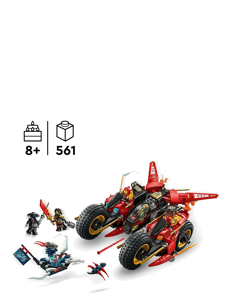 LEGO - Ninja Combat Vehicle 3-in-1 Toy Building Set 71844 - lego ninjago - multi - 1