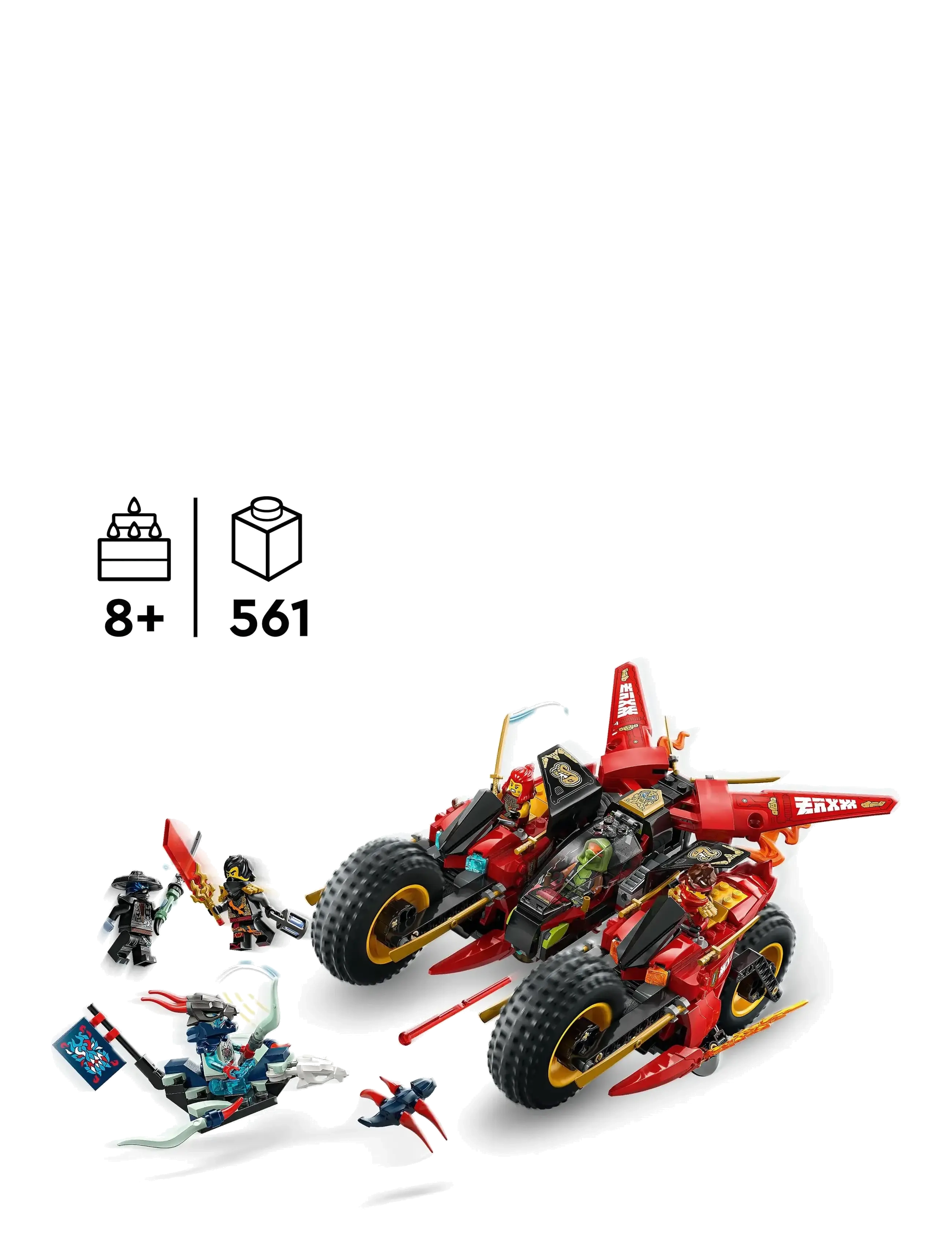 LEGO - Ninja Combat Vehicle 3-in-1 Toy Building Set 71844 - lego ninjago - multi - 1