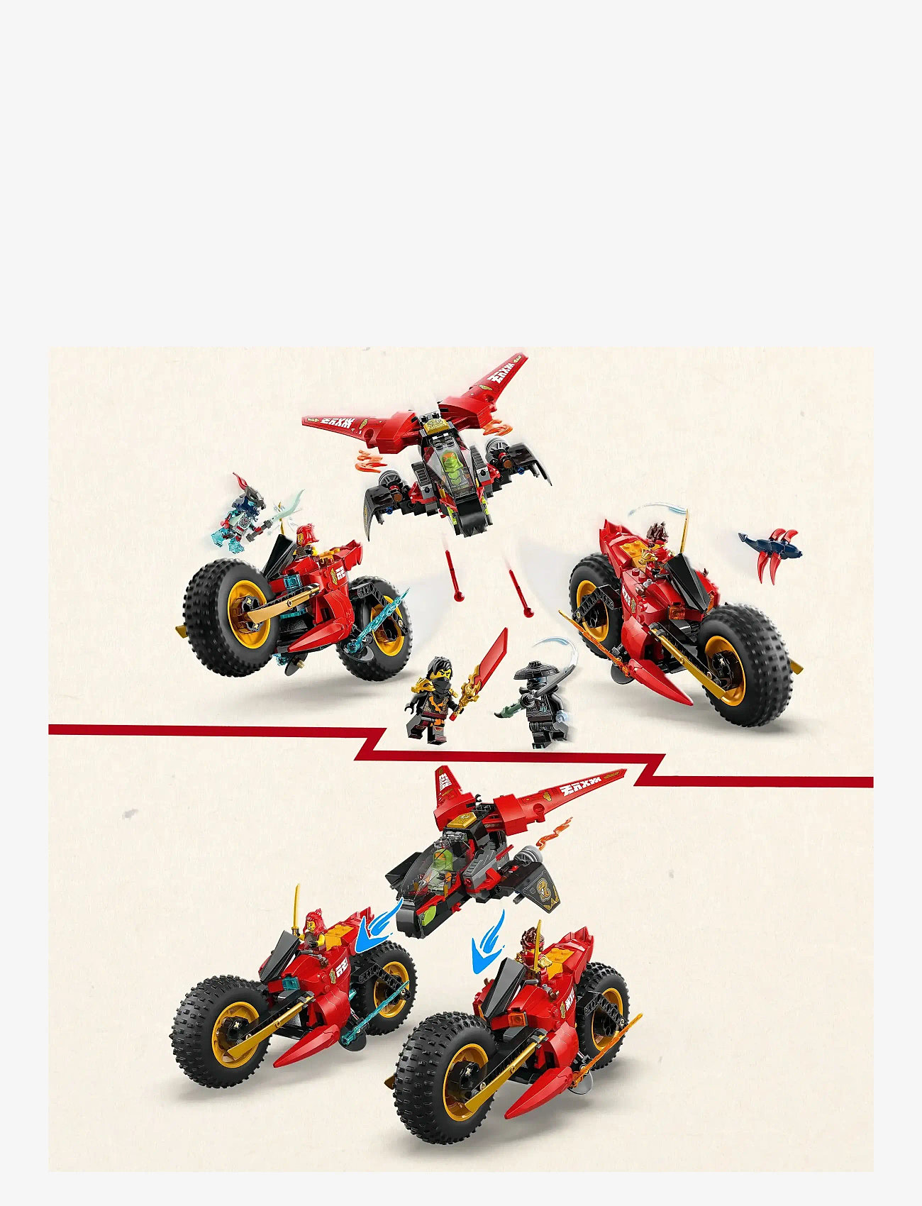 LEGO - Ninja-kampkøretøj 71844 - multi - 3