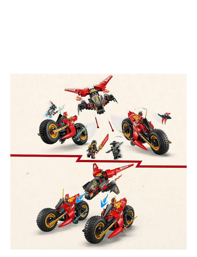 LEGO - Ninja Combat Vehicle 3-in-1 Toy Building Set 71844 - lego ninjago - multi - 3