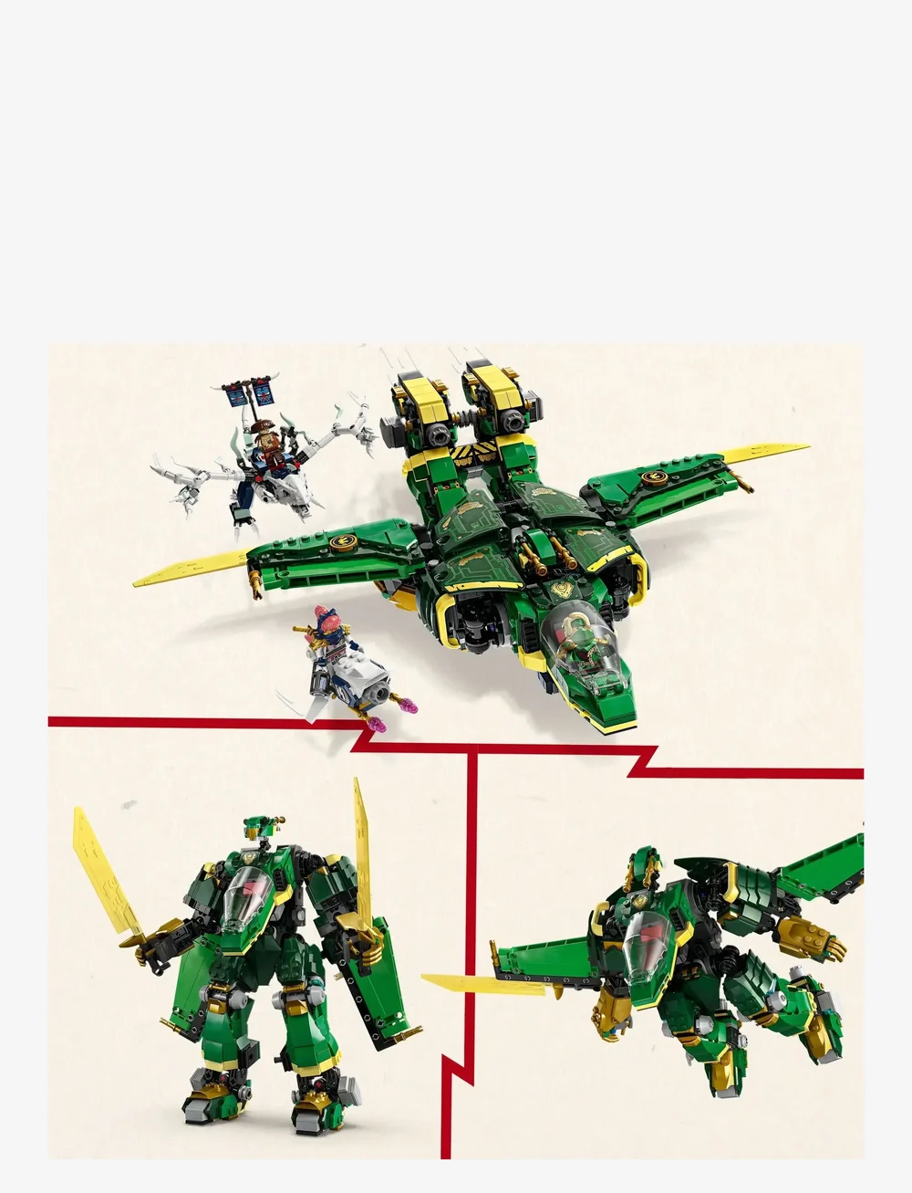 LEGO - Lloyd’s Jet Mech Ninja Toy Building Kit 71845 - lego ninjago - multi - 2