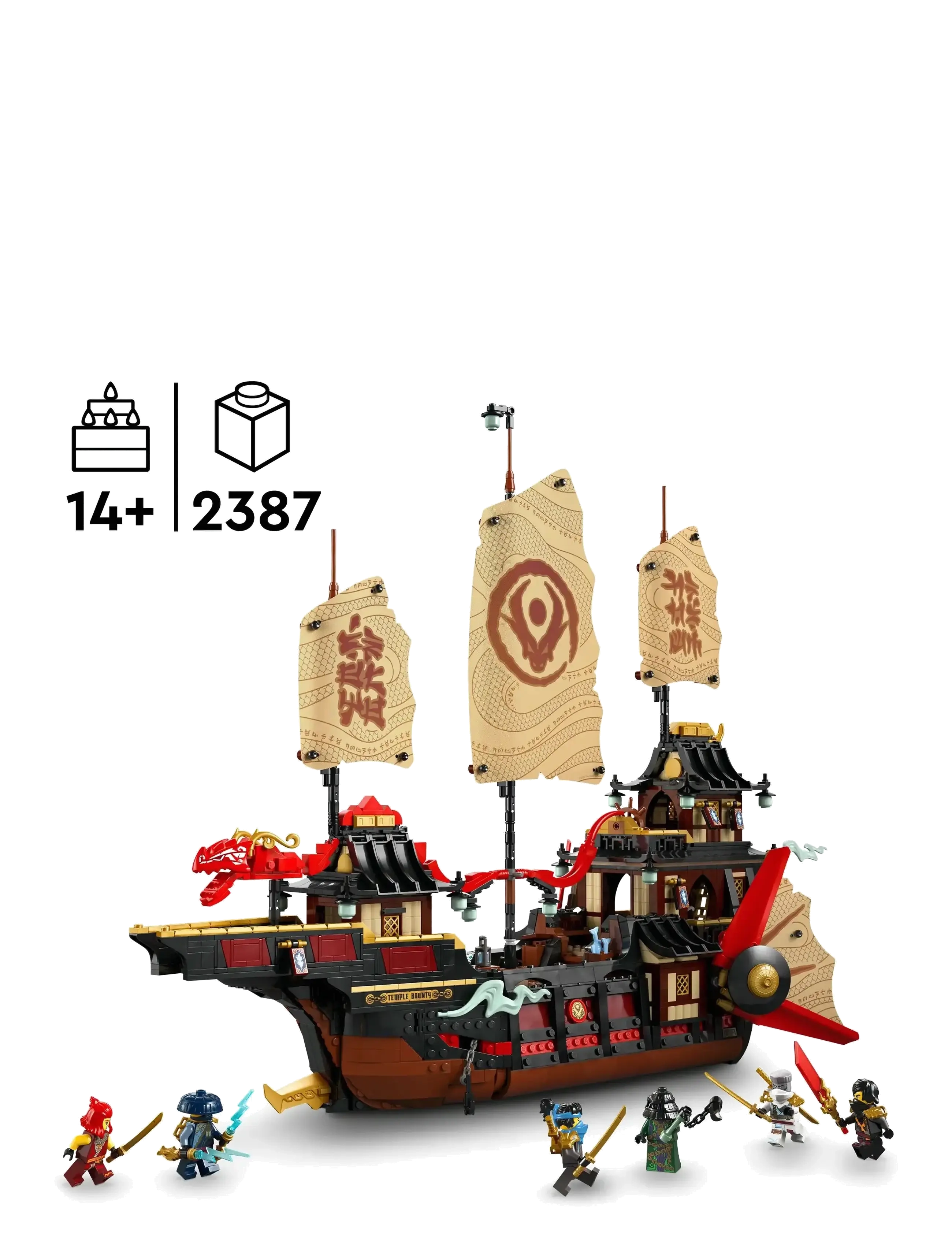 LEGO - The Temple Bounty Ship Toy Building Kit 71848 - geburtstagsgeschenke - multi - 1