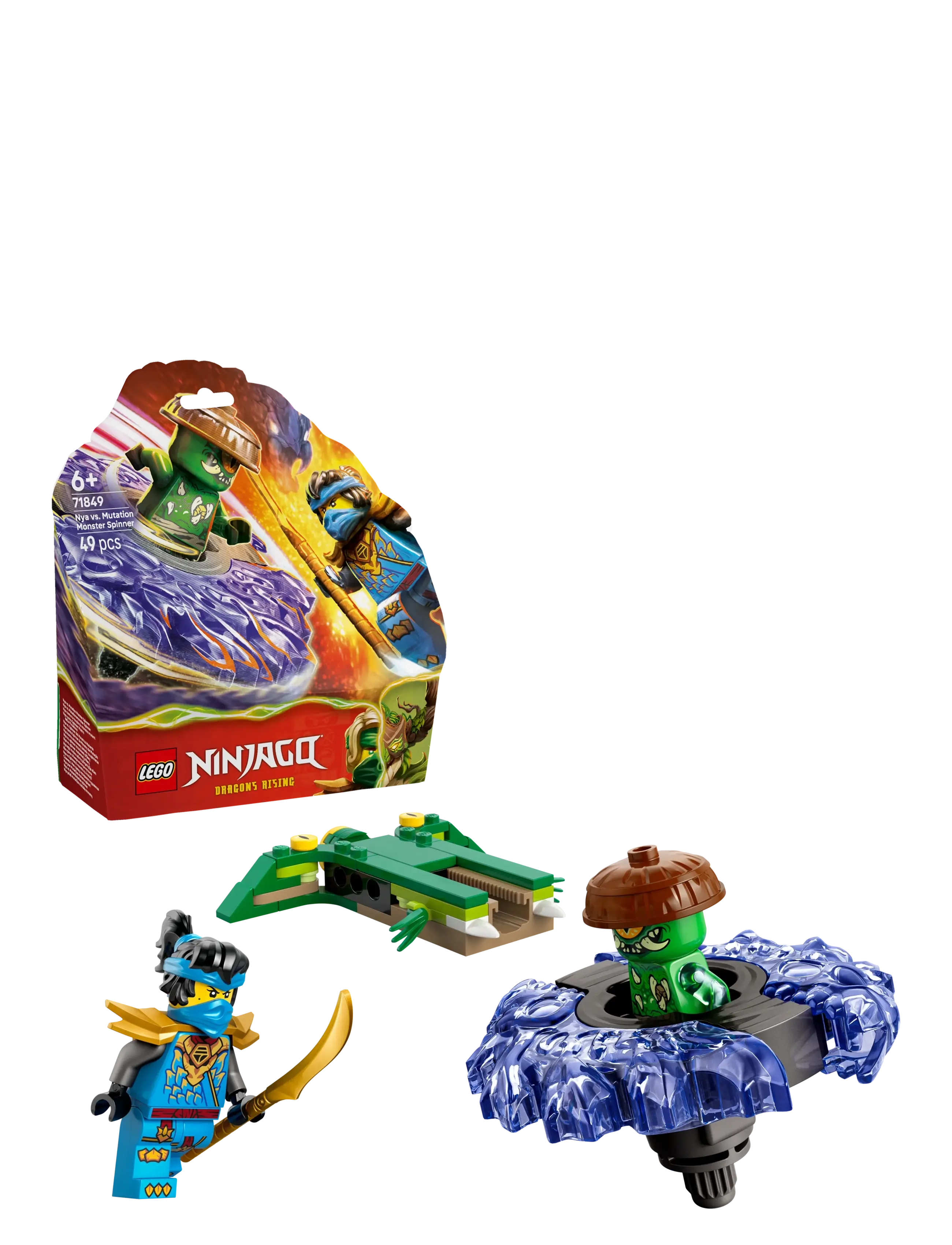 LEGO Nya Mod Elementmonster-Spinner 71849, One Size, Green, Lego Legetøj > Lego ninjago, Børn