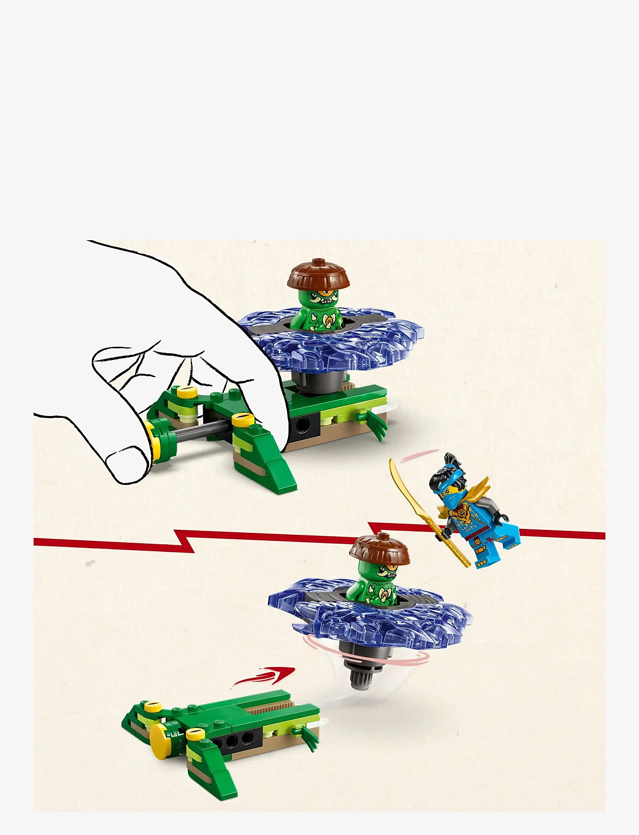 LEGO - Nya vs. Mutation Monster Spinner Toy 71849 - lego ninjago - multi - 2