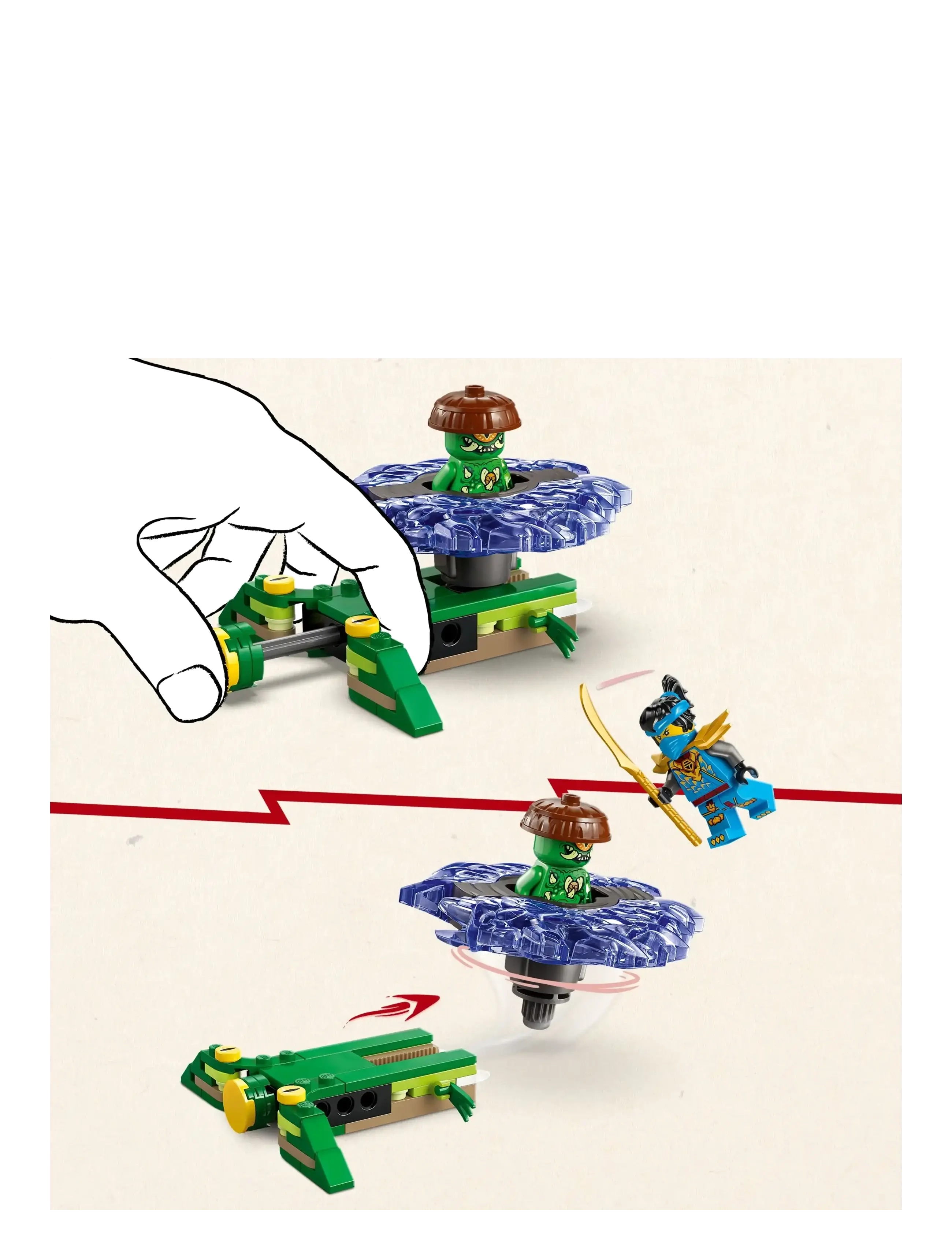 LEGO - Nya vs. Mutation Monster Spinner Toy 71849 - lego ninjago - multi - 2