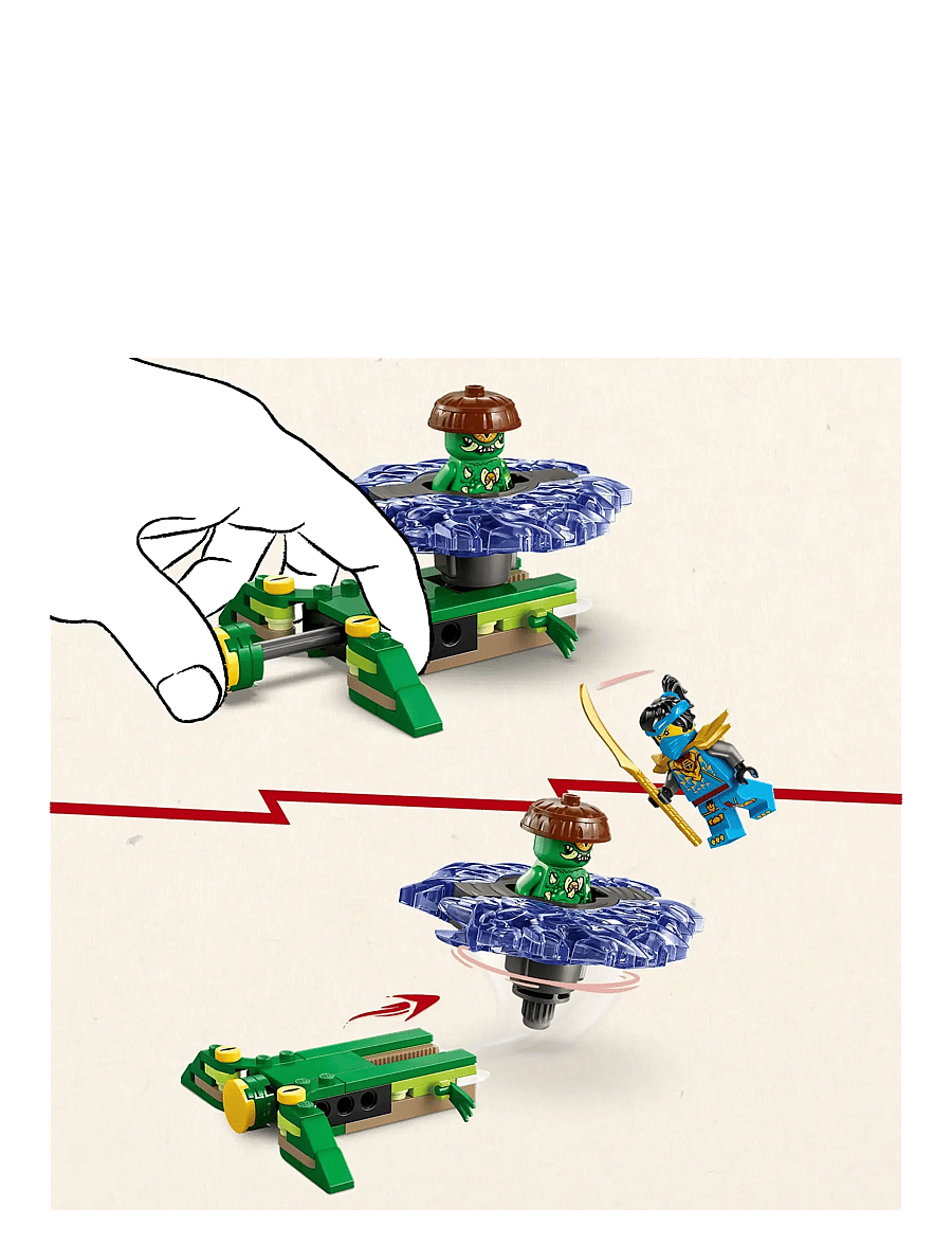 LEGO - Nya vs. Mutation Monster Spinner Toy 71849 - lego ninjago - multi - 2