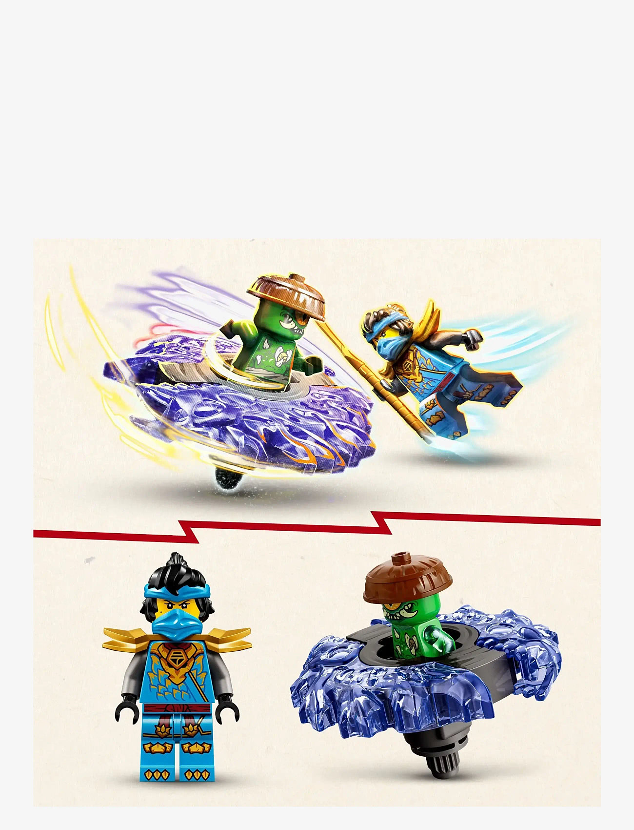 LEGO - Nya vs. Mutation Monster Spinner Toy 71849 - lego ninjago - multi - 3