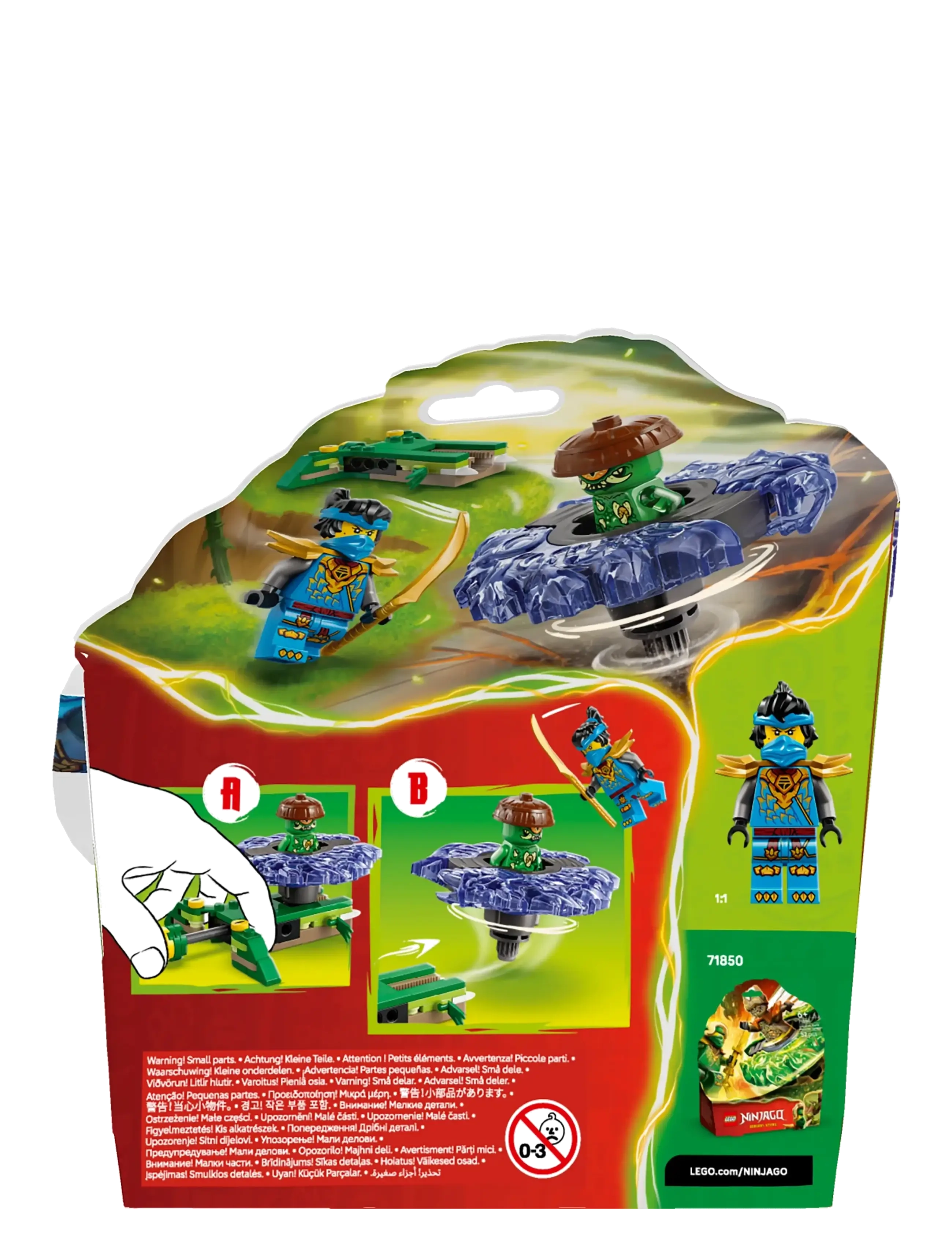 LEGO - Nya vs. Mutation Monster Spinner Toy 71849 - lego ninjago - multi - 5