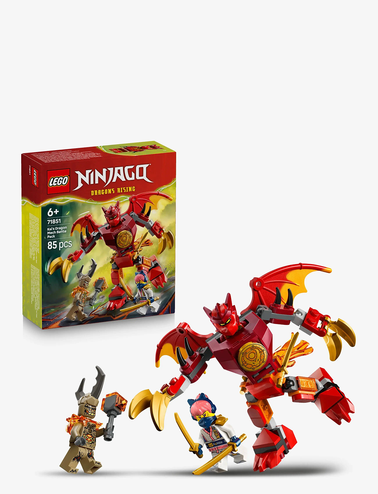 LEGO - Kais drakrobot – stridspaket 71851 - lego ninjago - multi - 0
