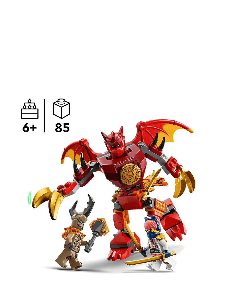 LEGO - Kai’s Dragon Mech Battle Pack, Mech Toy 71851 - lego ninjago - multi - 1
