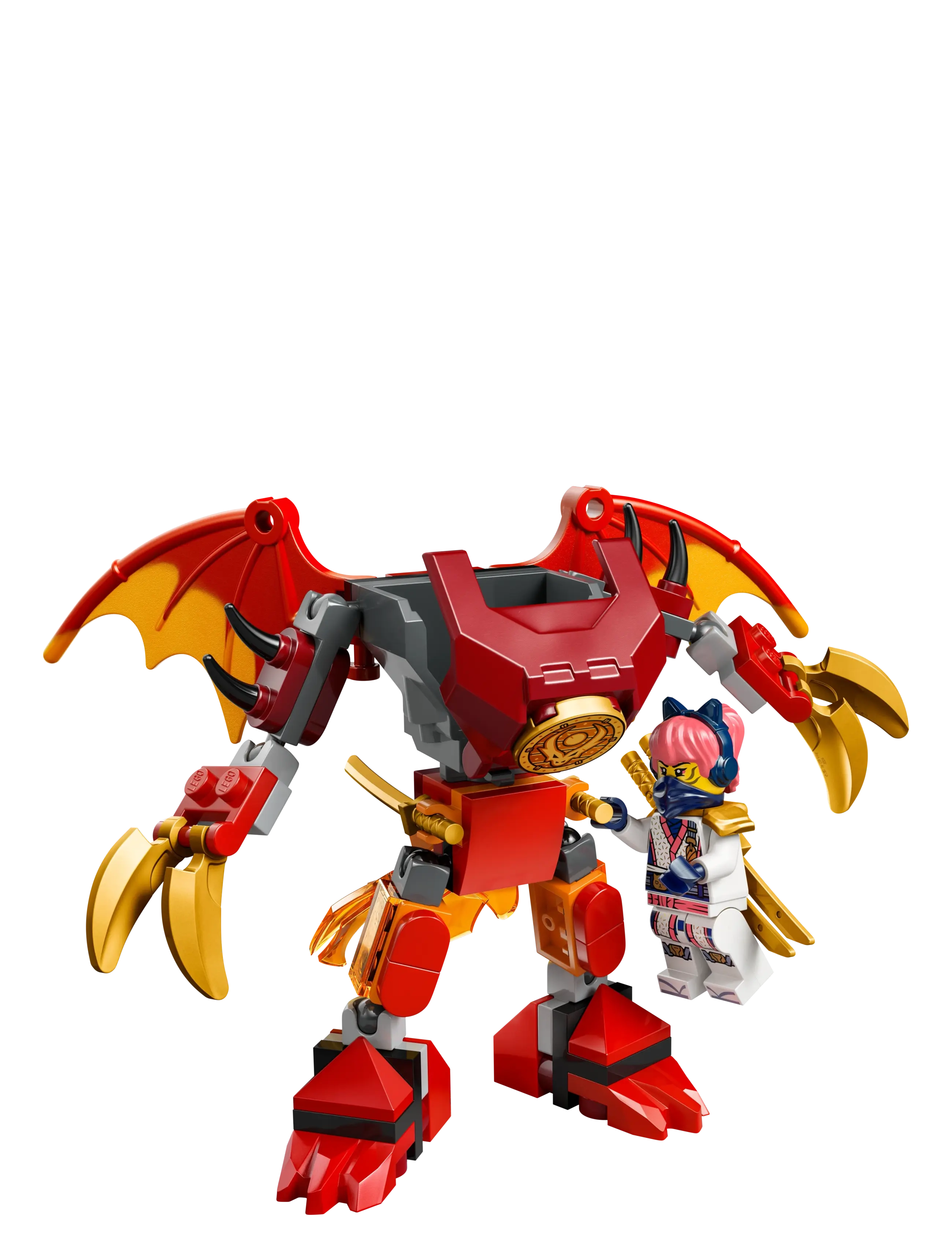 LEGO - Kai’s Dragon Mech Battle Pack, Mech Toy 71851 - lego ninjago - multi - 2