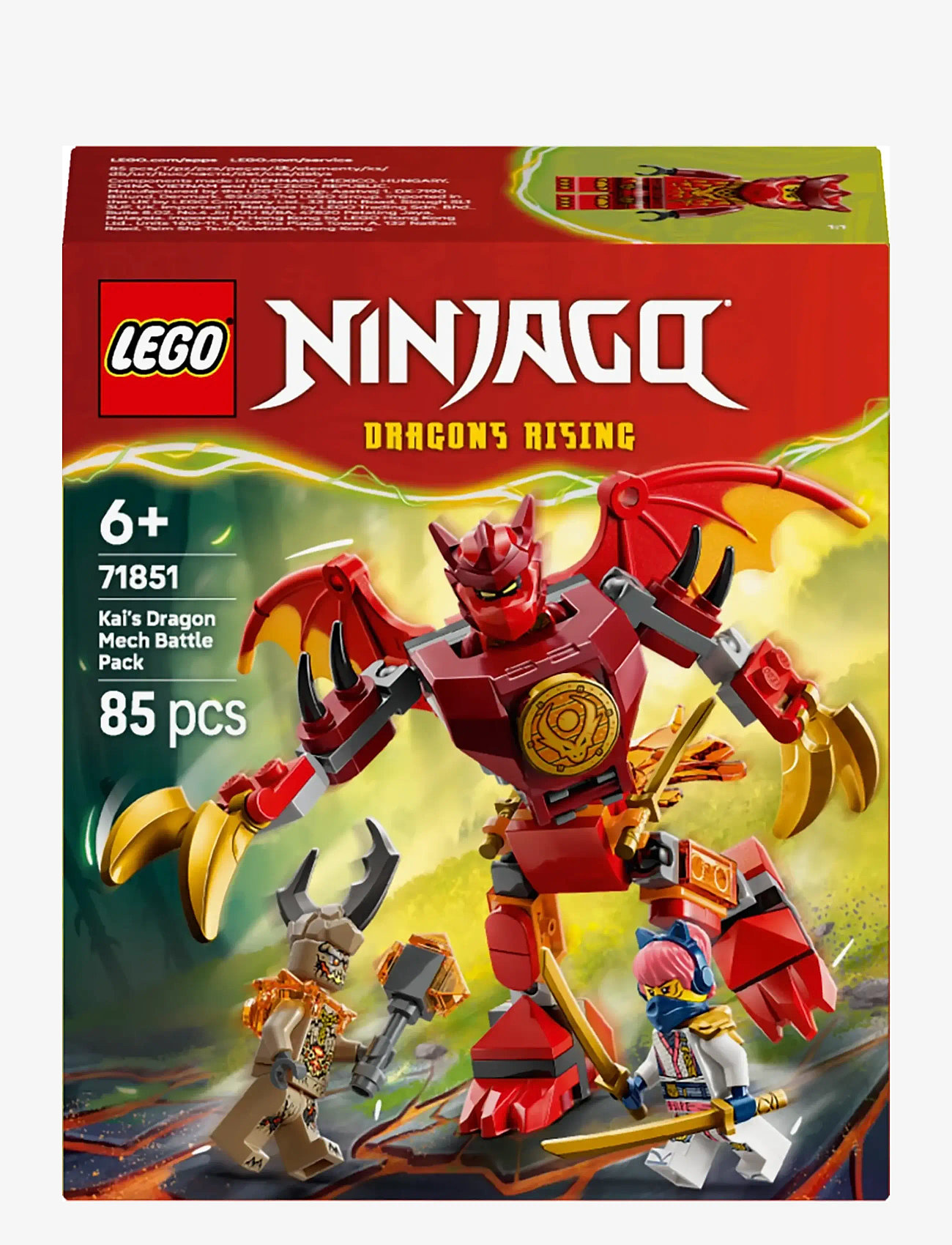LEGO - Kais drakrobot – stridspaket 71851 - lego ninjago - multi - 5