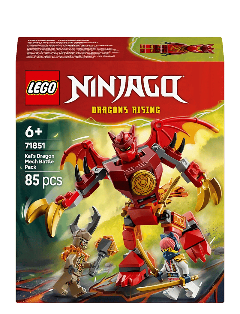 LEGO - Kai’s Dragon Mech Battle Pack, Mech Toy 71851 - lego ninjago - multi - 5