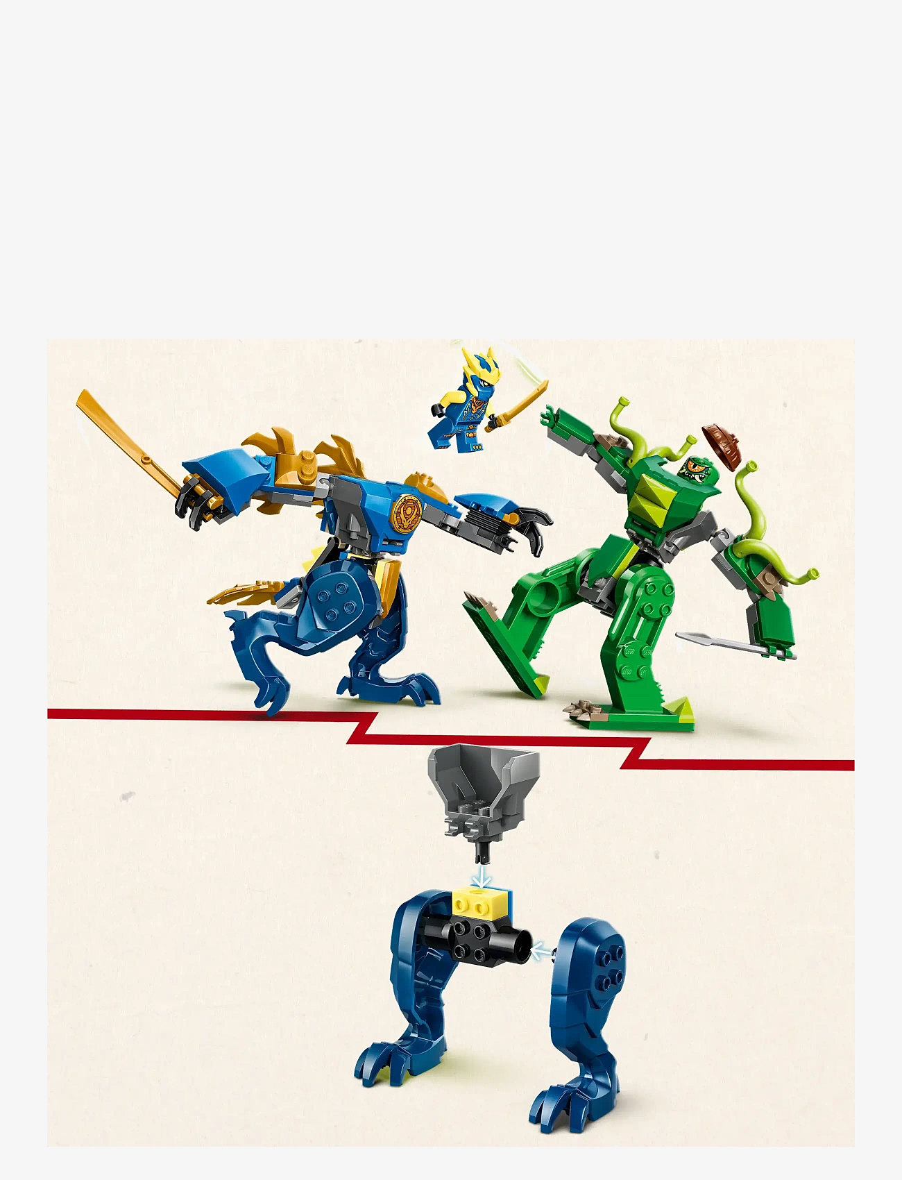 LEGO - Jay’s Dragon Mech Fight - Mech Toy 71853 - lego ninjago - multi - 3