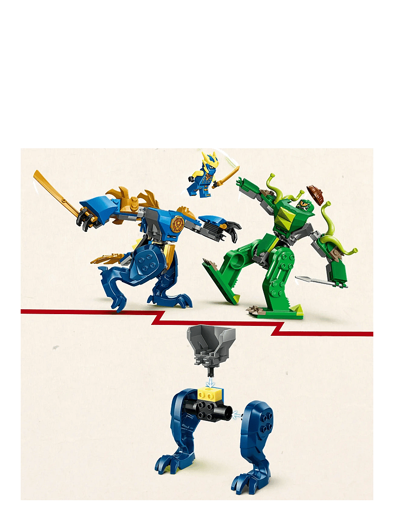 LEGO - Jay’s Dragon Mech Fight - Mech Toy 71853 - lego ninjago - multi - 3