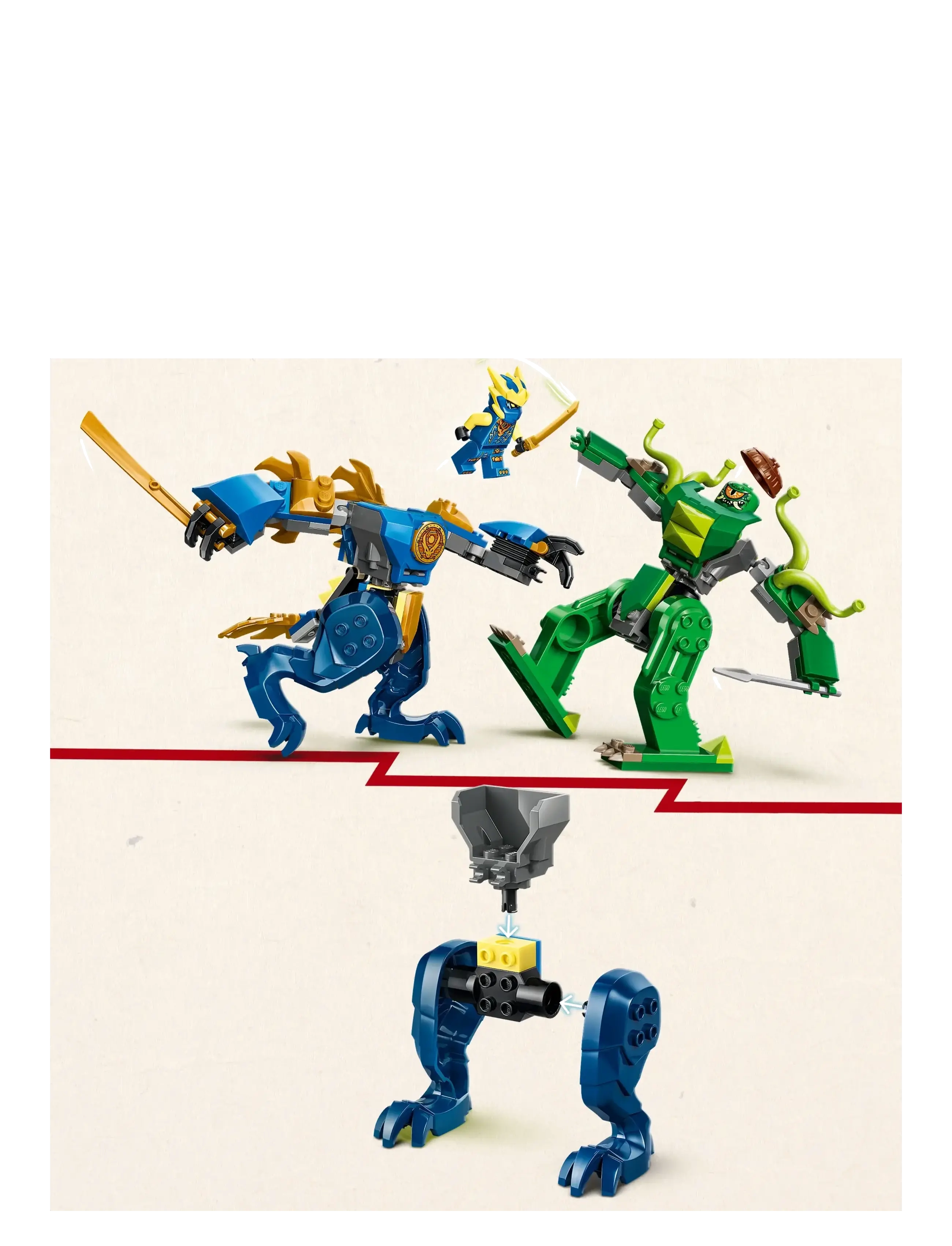 LEGO - Jay’s Dragon Mech Fight - Mech Toy 71853 - lego ninjago - multi - 3
