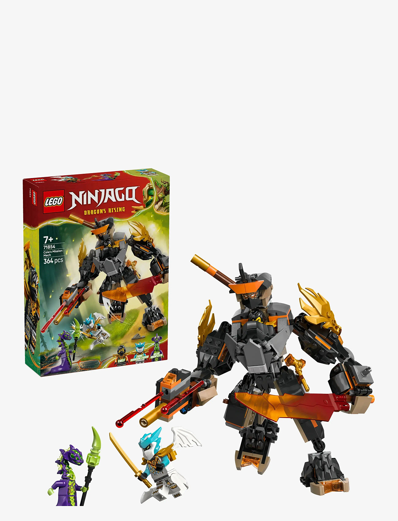 LEGO - Cole’s Mission Mech & Dragon Zane Toys 71854 - lego ninjago - multi - 0