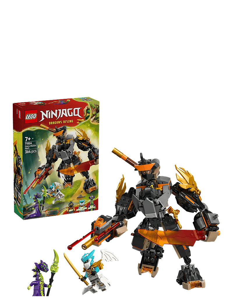 LEGO - Cole’s Mission Mech & Dragon Zane Toys 71854 - lego ninjago - multi - 0