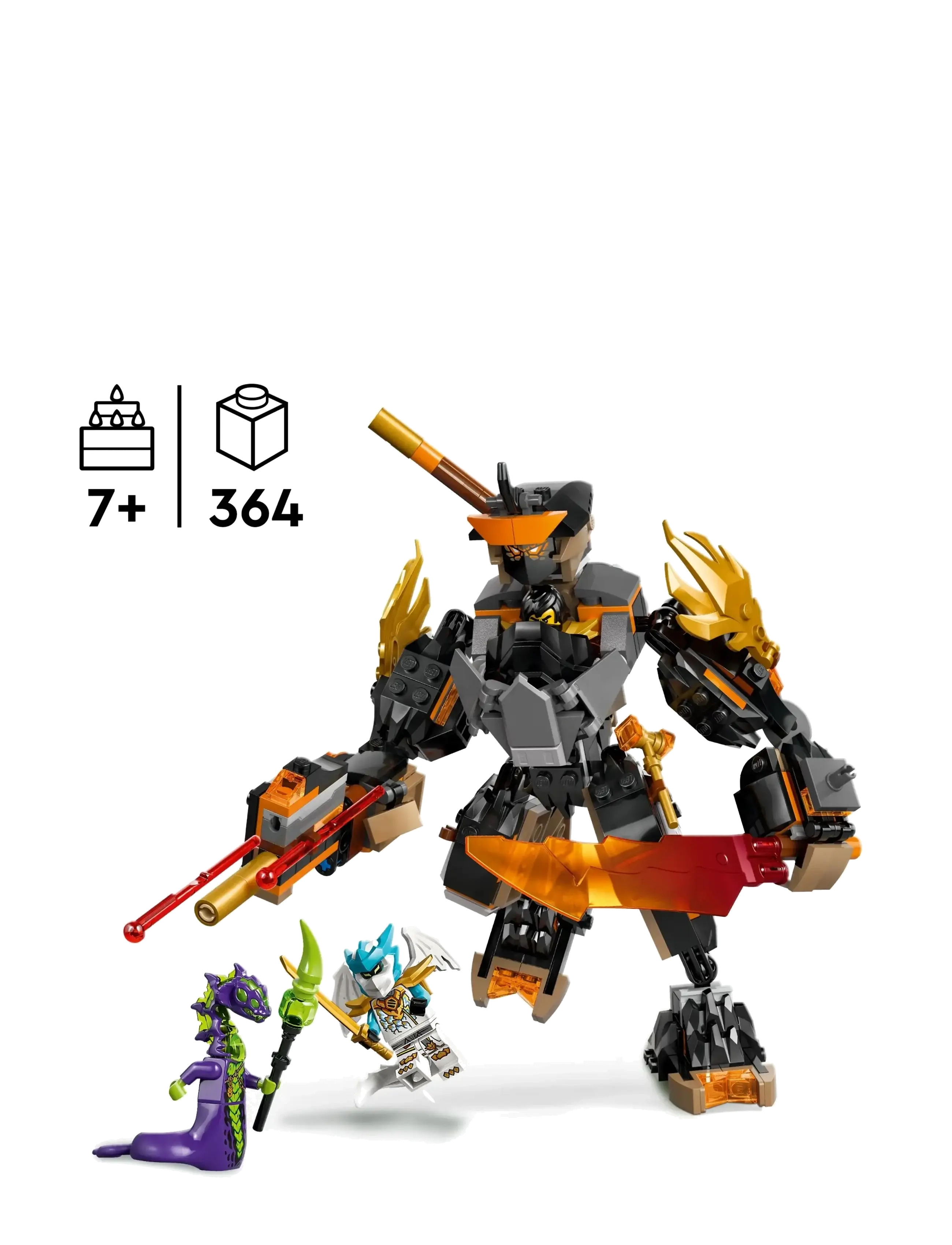 LEGO - Coles eventyrrobot og Drage-Zane 71854 - lego ninjago - multi - 1