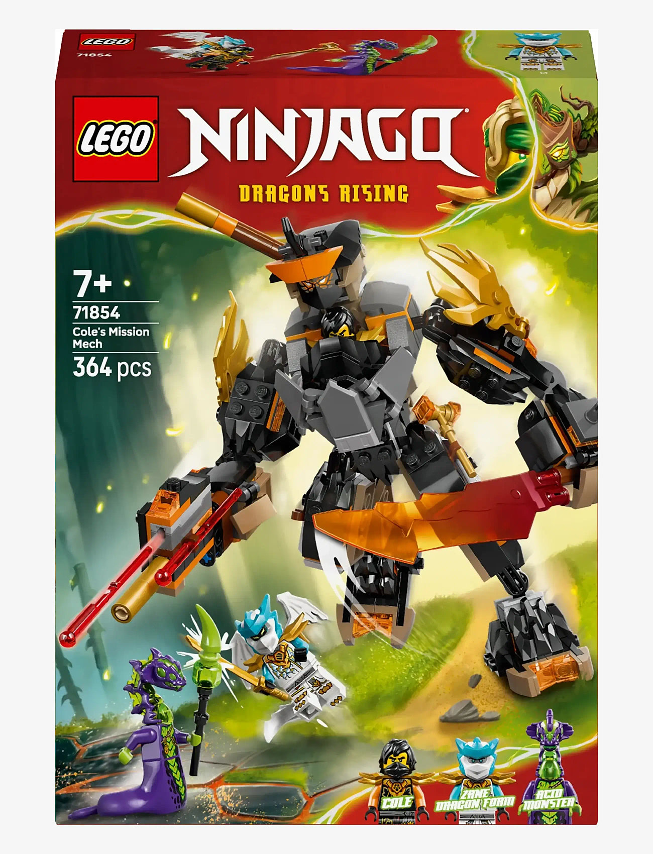 LEGO - Cole’s Mission Mech & Dragon Zane Toys 71854 - lego ninjago - multi - 5