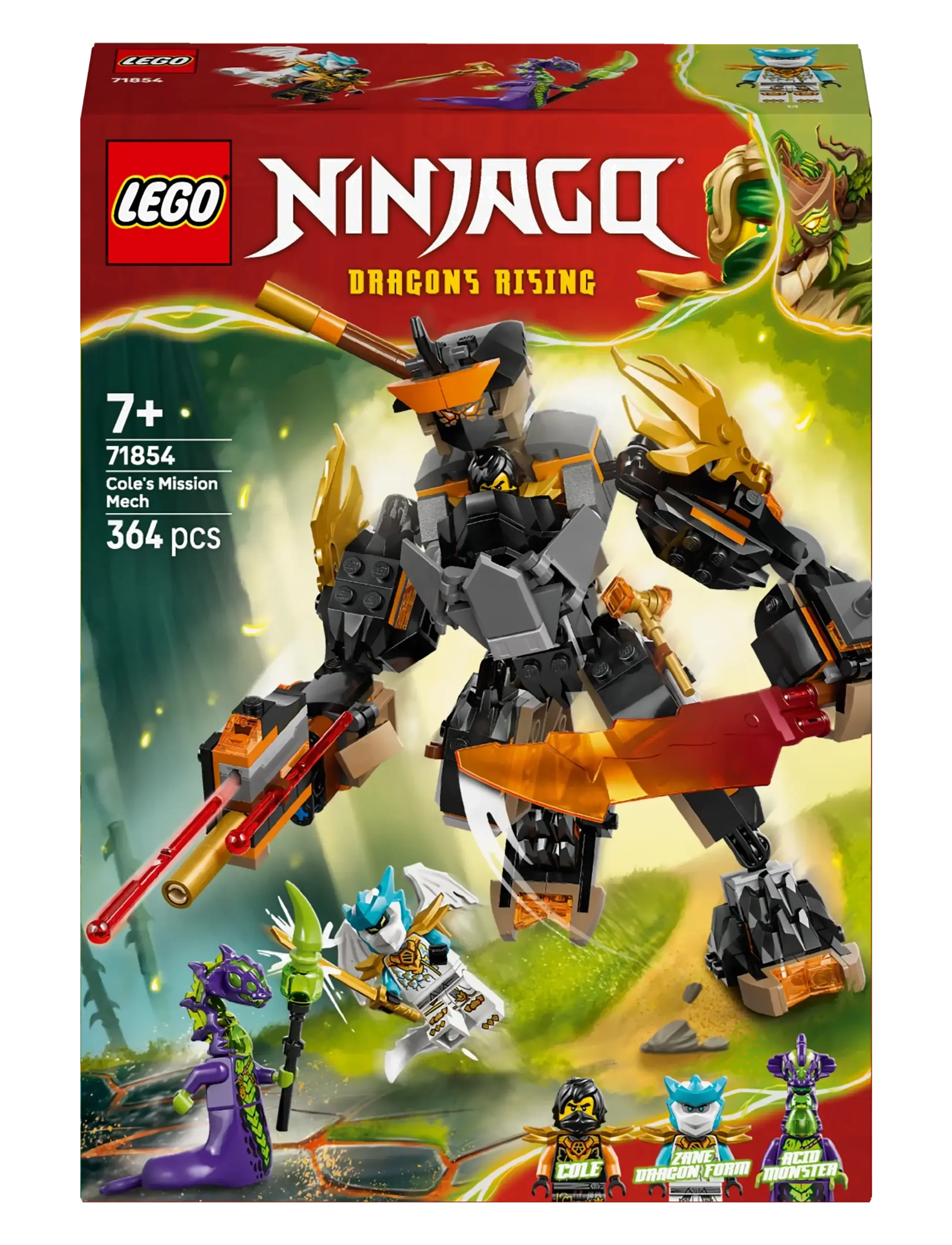 LEGO - Coles eventyrrobot og Drage-Zane 71854 - lego ninjago - multi - 5
