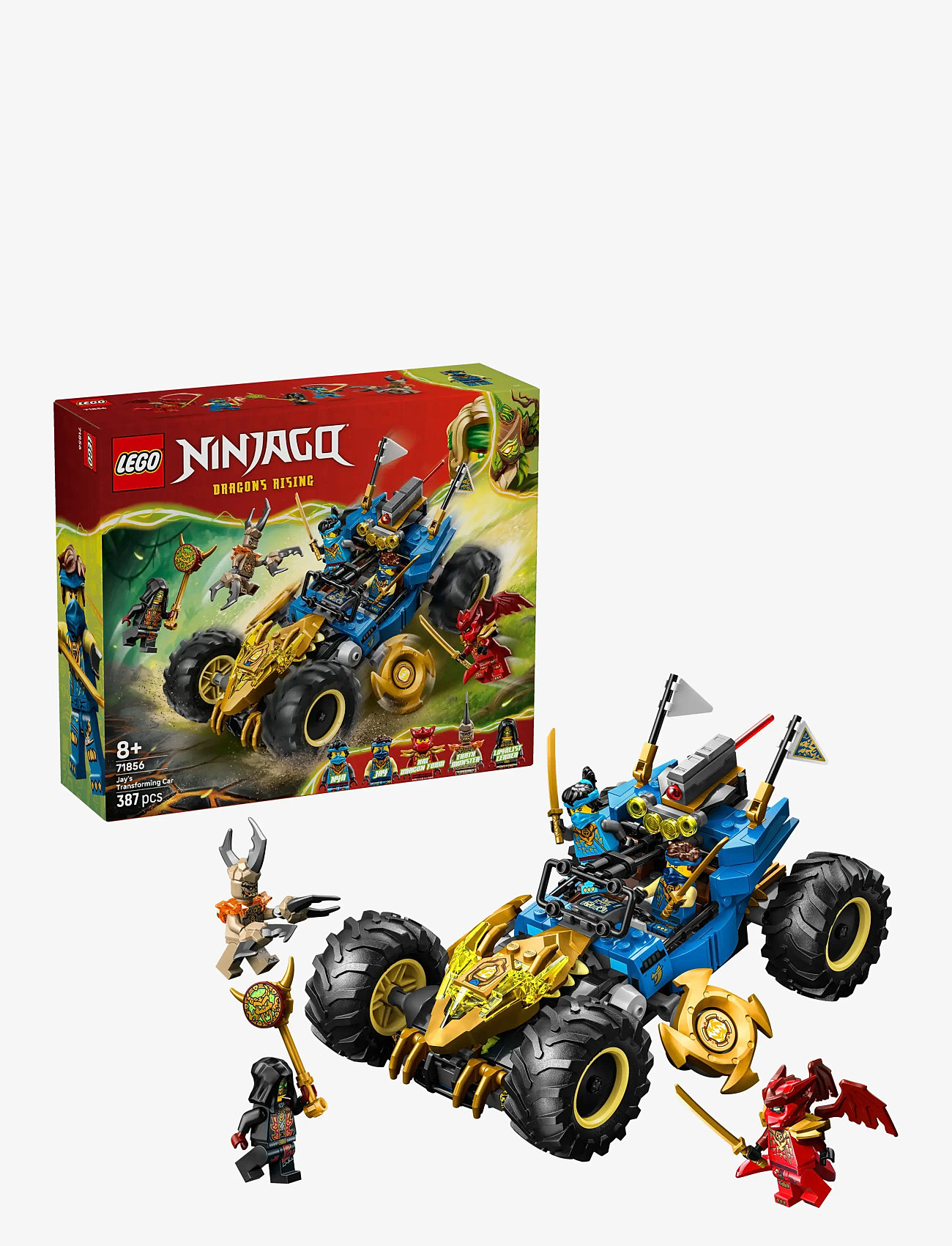 LEGO - Jay’s Transforming Car Racing Toy 71856 - lego ninjago - multi - 0