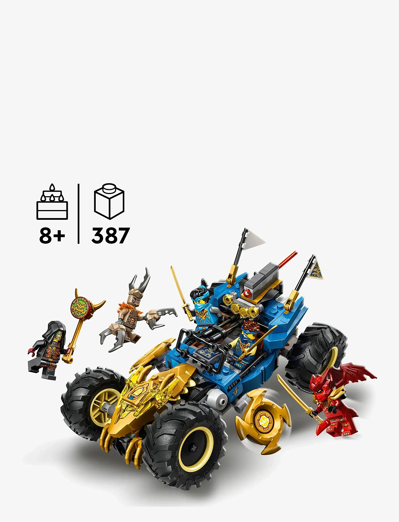 LEGO - Jay’s Transforming Car Racing Toy 71856 - lego ninjago - multi - 1