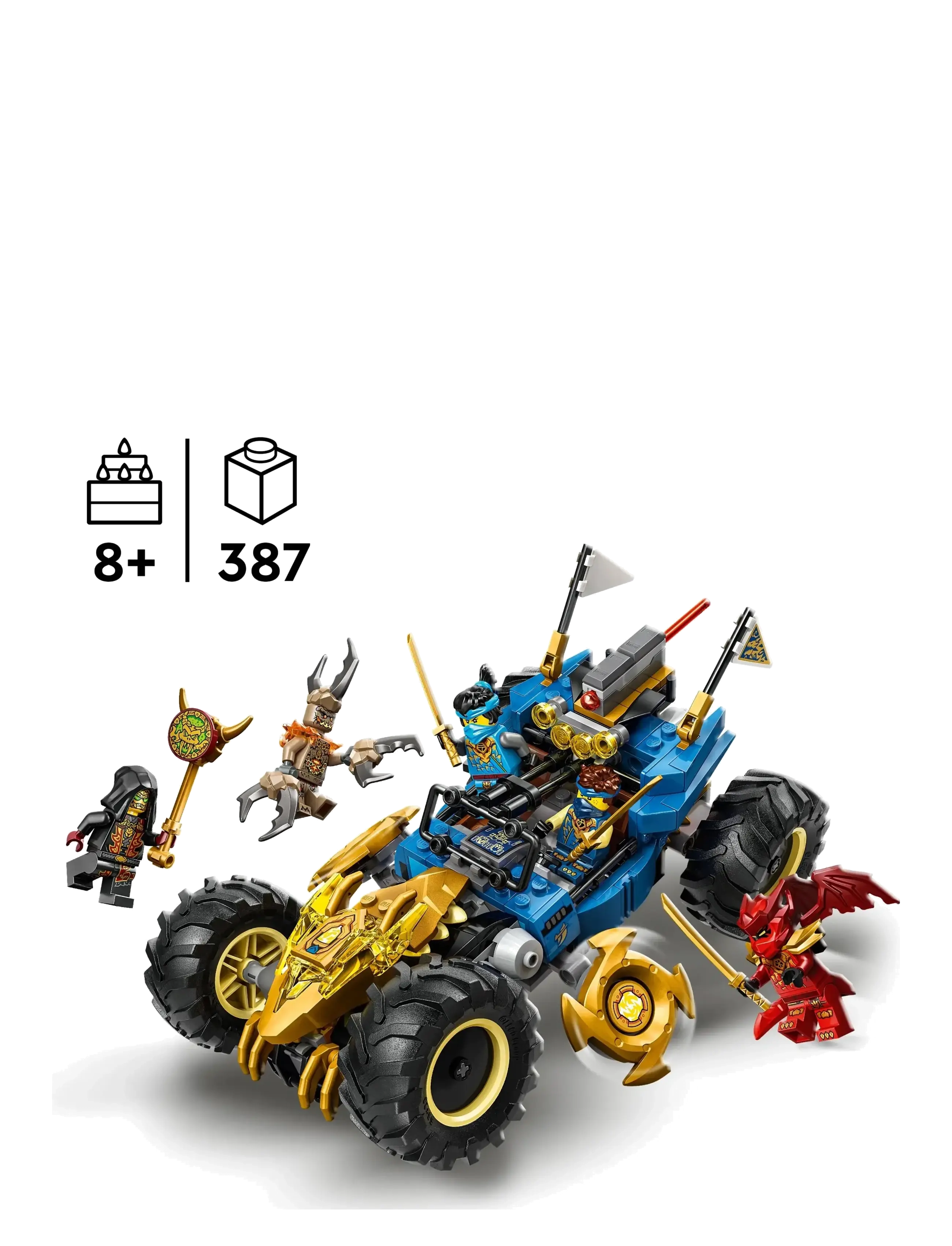 LEGO - Jay’s Transforming Car Racing Toy 71856 - lego ninjago - multi - 1