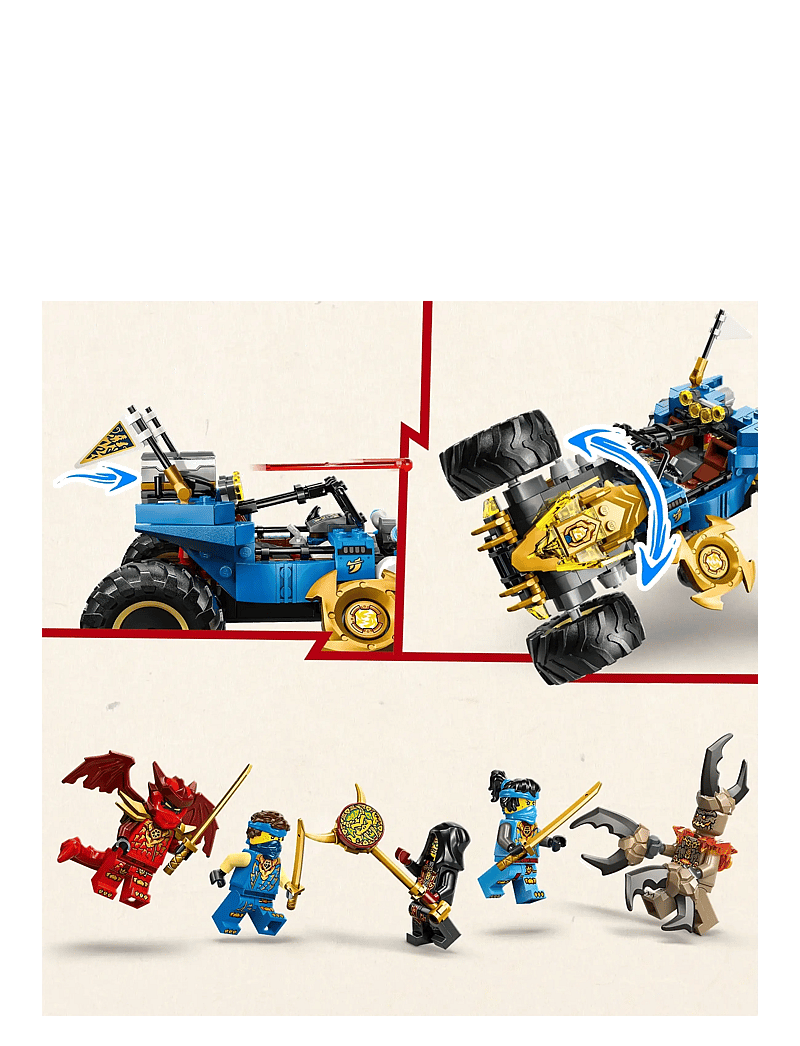 LEGO - Jay’s Transforming Car Racing Toy 71856 - lego ninjago - multi - 4
