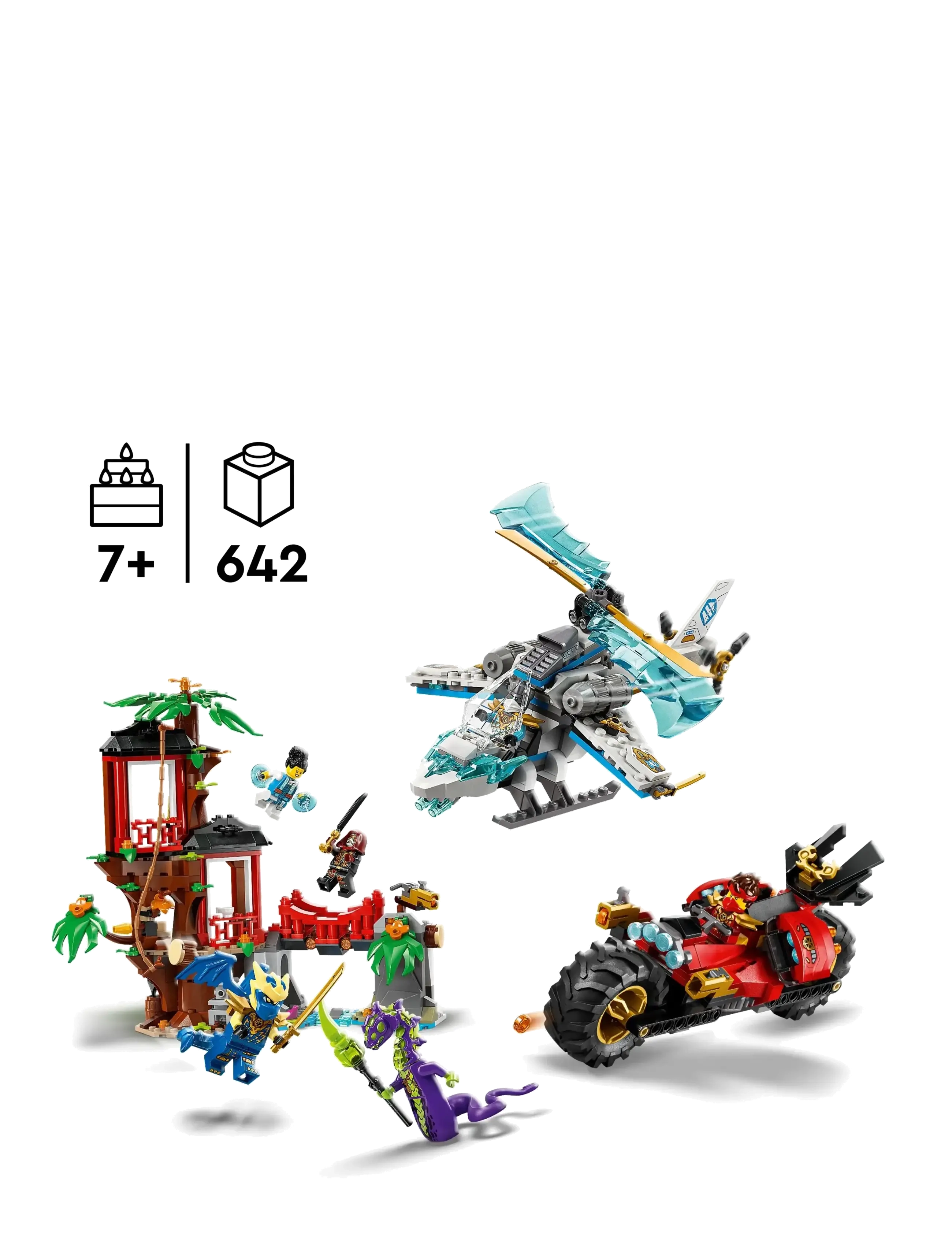 LEGO - Ninjafartøjernes kamp for trætophuset 71857 - lego ninjago - multi - 1