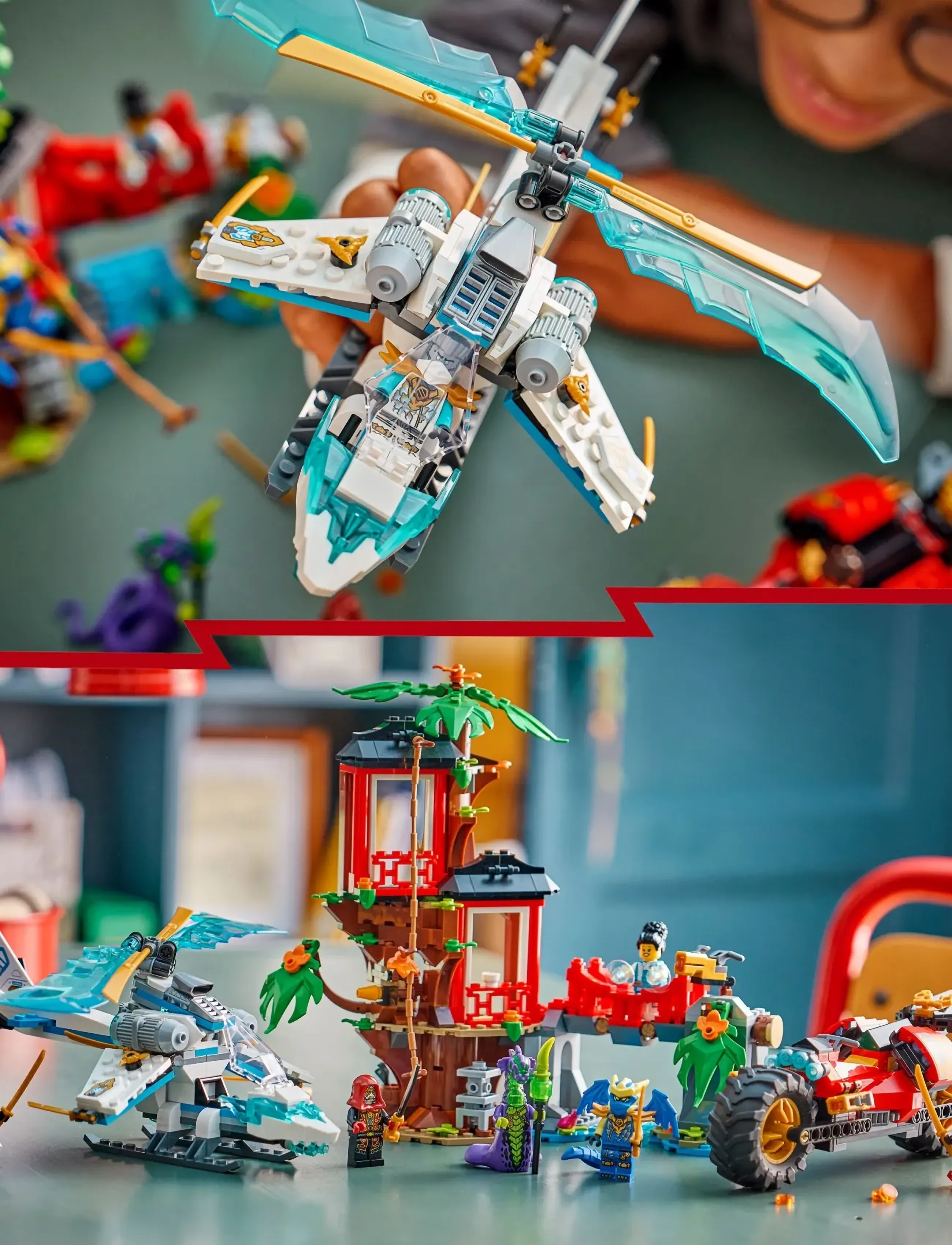 LEGO Ninja Vehicle Tree House Battle Toy Set 71857 (LGO71857