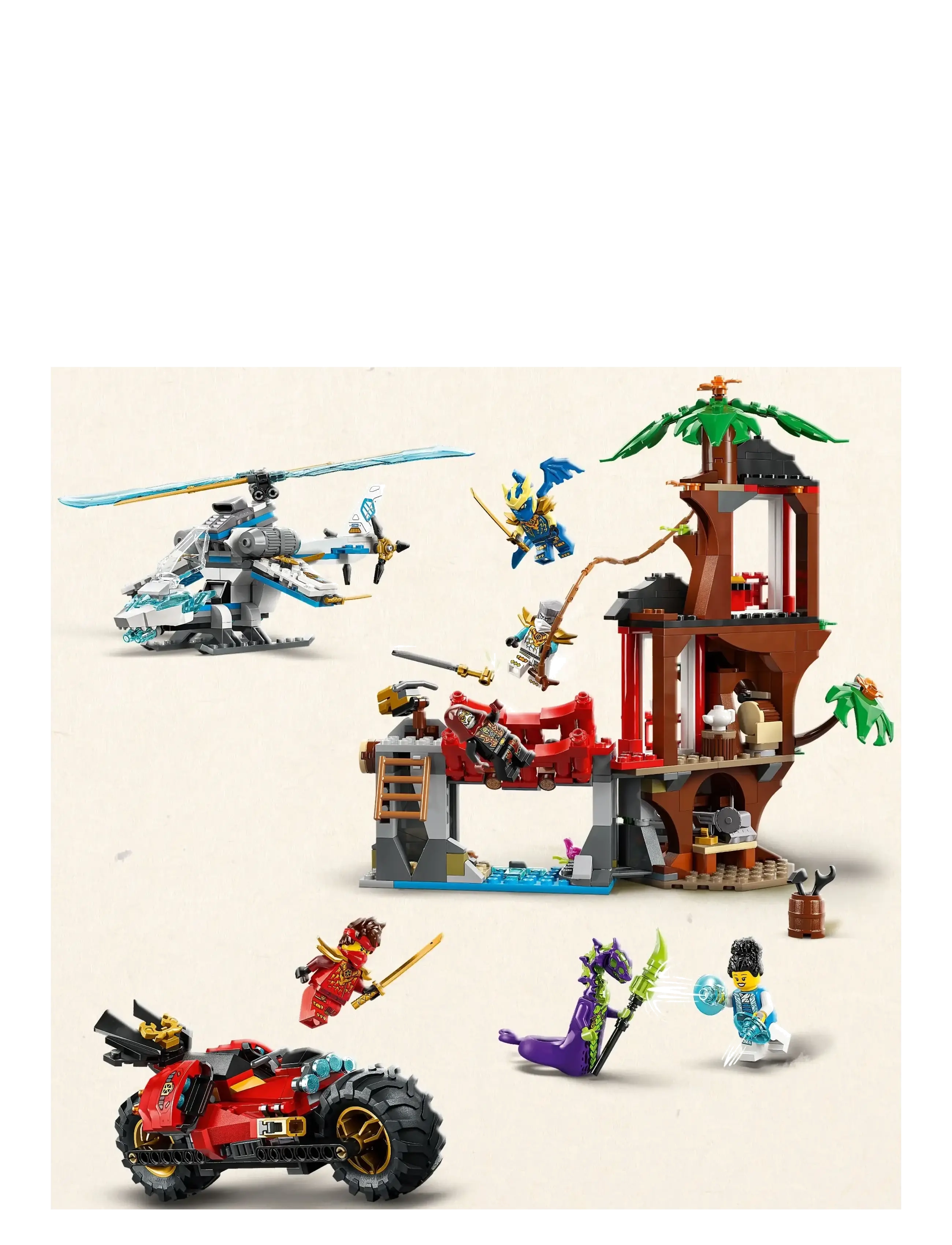 LEGO - Ninjafartøjernes kamp for trætophuset 71857 - lego ninjago - multi - 3