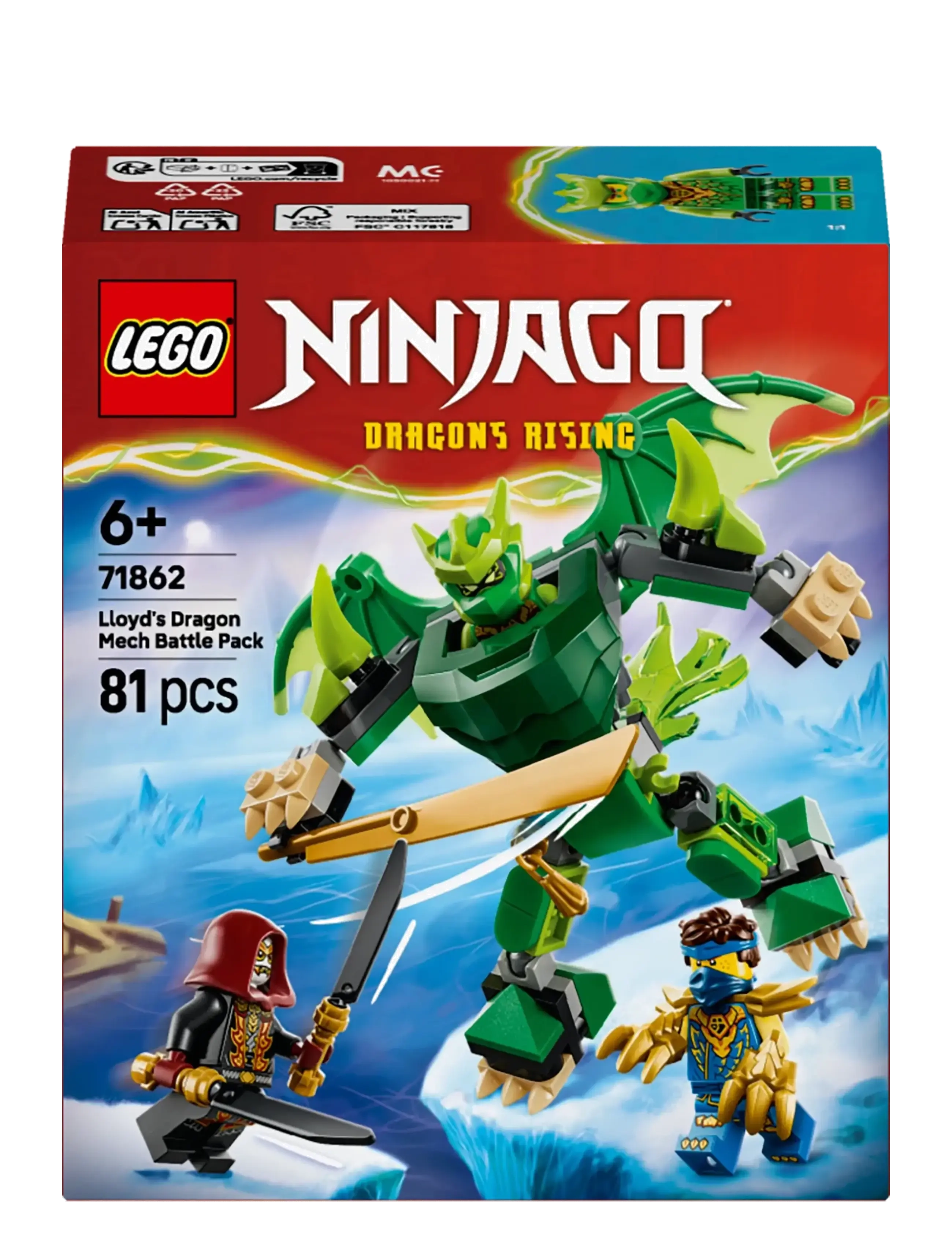 LEGO - Lloyd's Dragon Mech Battle Pack 71862 - lego ninjago - multi - 4