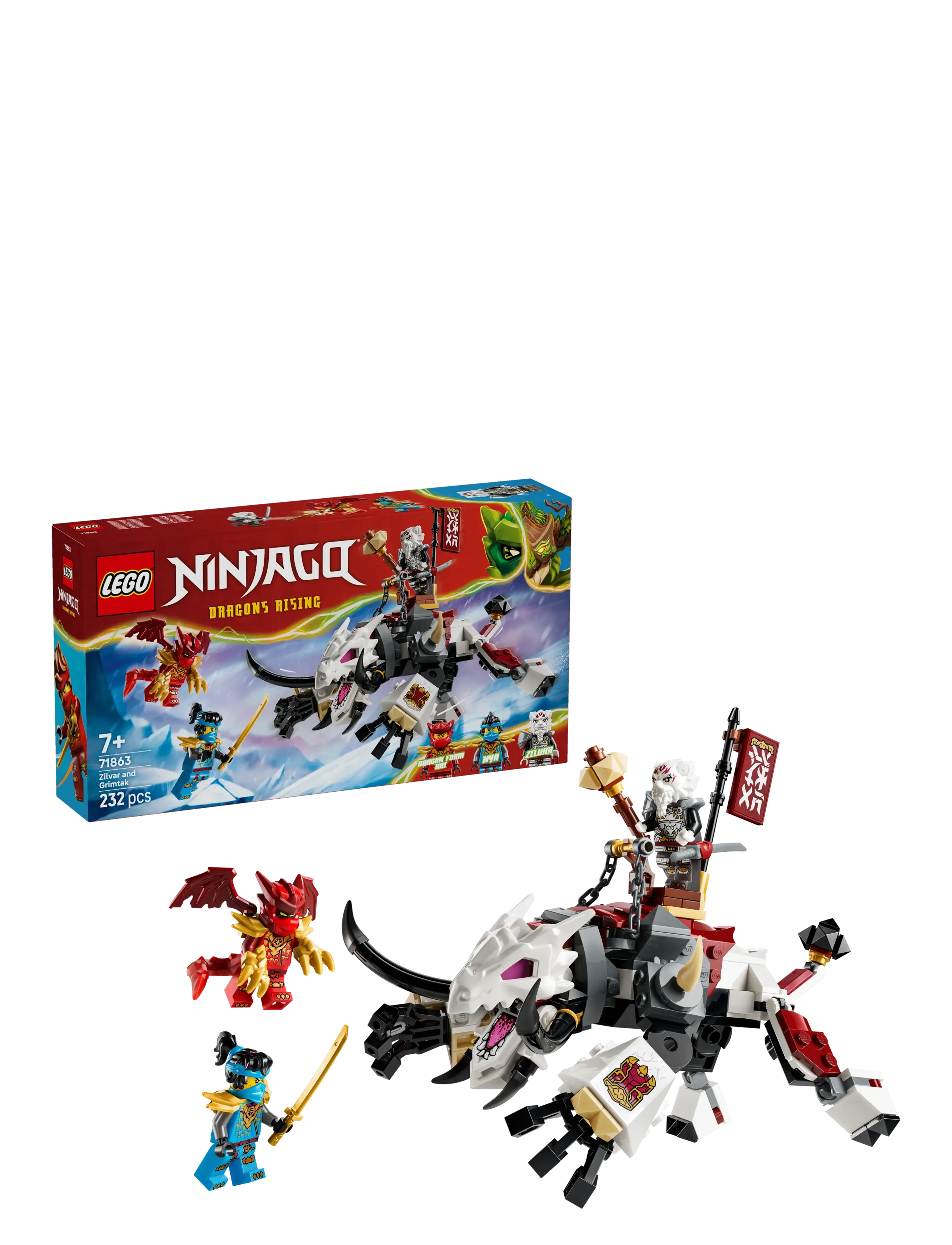 LEGO Zilvar Og Dragebæstet Grimtak 71863, One Size, Lego Spielzeug, Mehrfarbig/gemustert - ninjago, Kinder