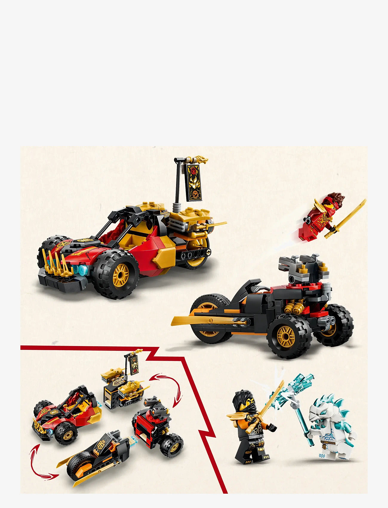 LEGO - Kai and Cole's Combiner Vehicles 71864 - multi - 3